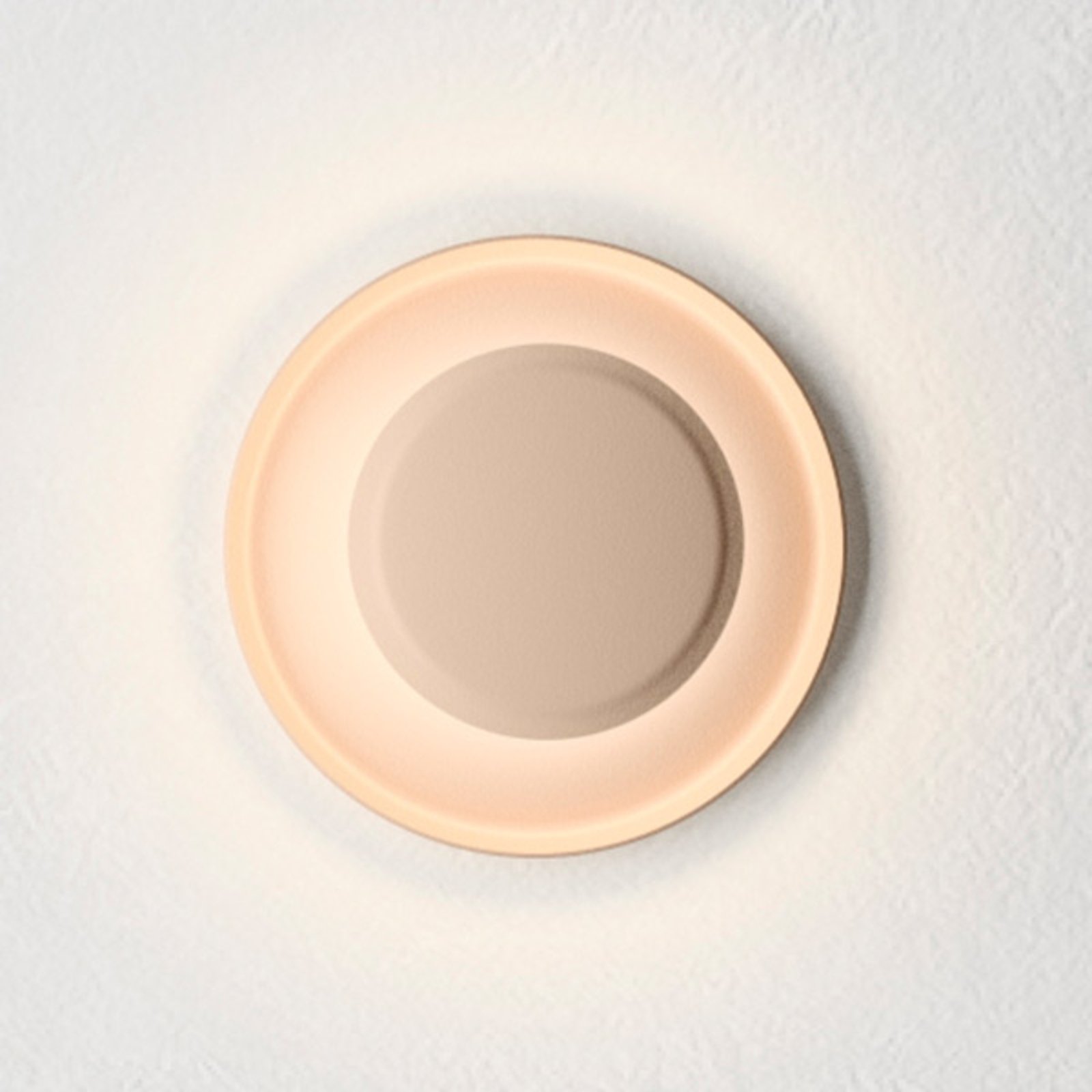 Top LED-Wandleuchte Ø 17 cm zartrosa - Vibia Top LED-Wandleuchte Ø 17 cm zartrosa - Vibia