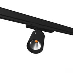 Molto Luce Mova raideleveyden spot 67mm musta 3-vaiheinen