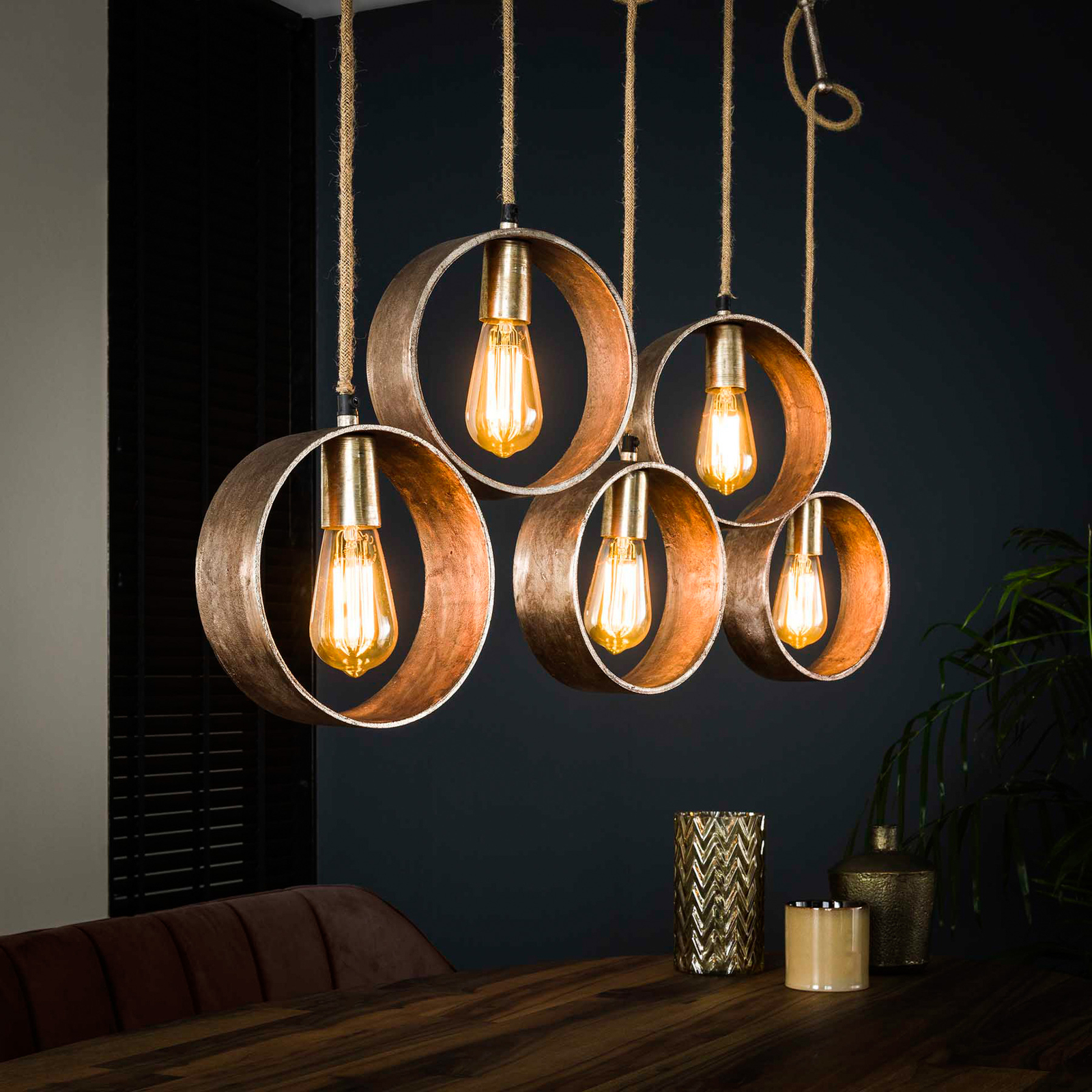 Hanglamp Roxton, 5-lamps