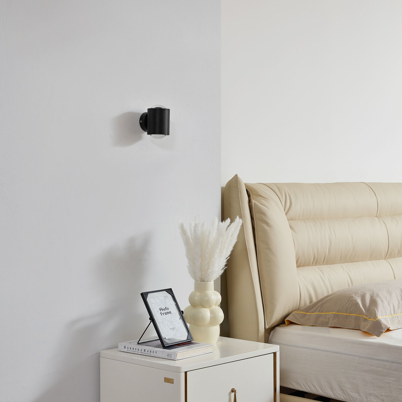 Lindby Aplică de perete Jyla, negru, sus/jos