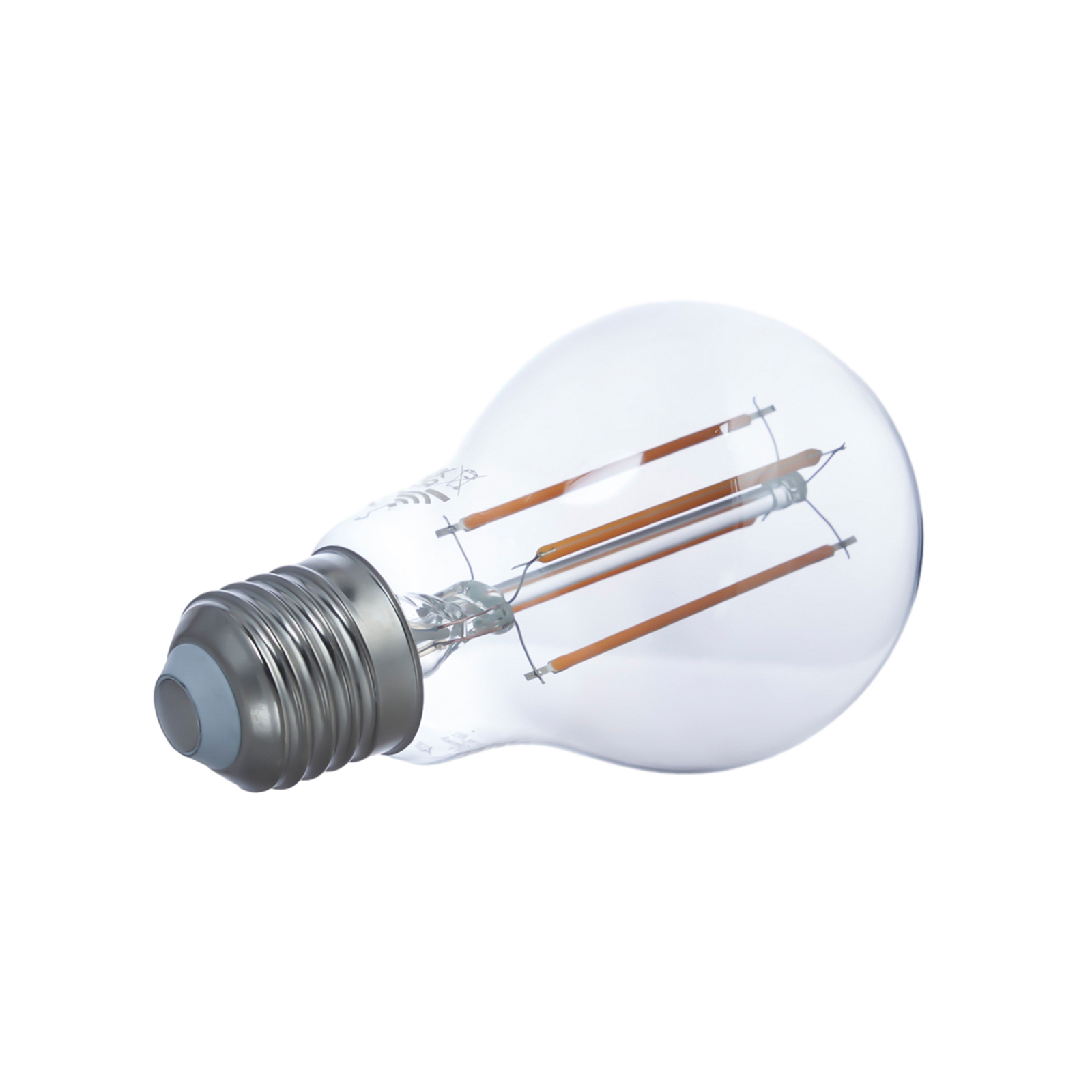LUUMR Smart LED Filament, 3-piece, grey, E27, A60, 4.9W, Tuya
