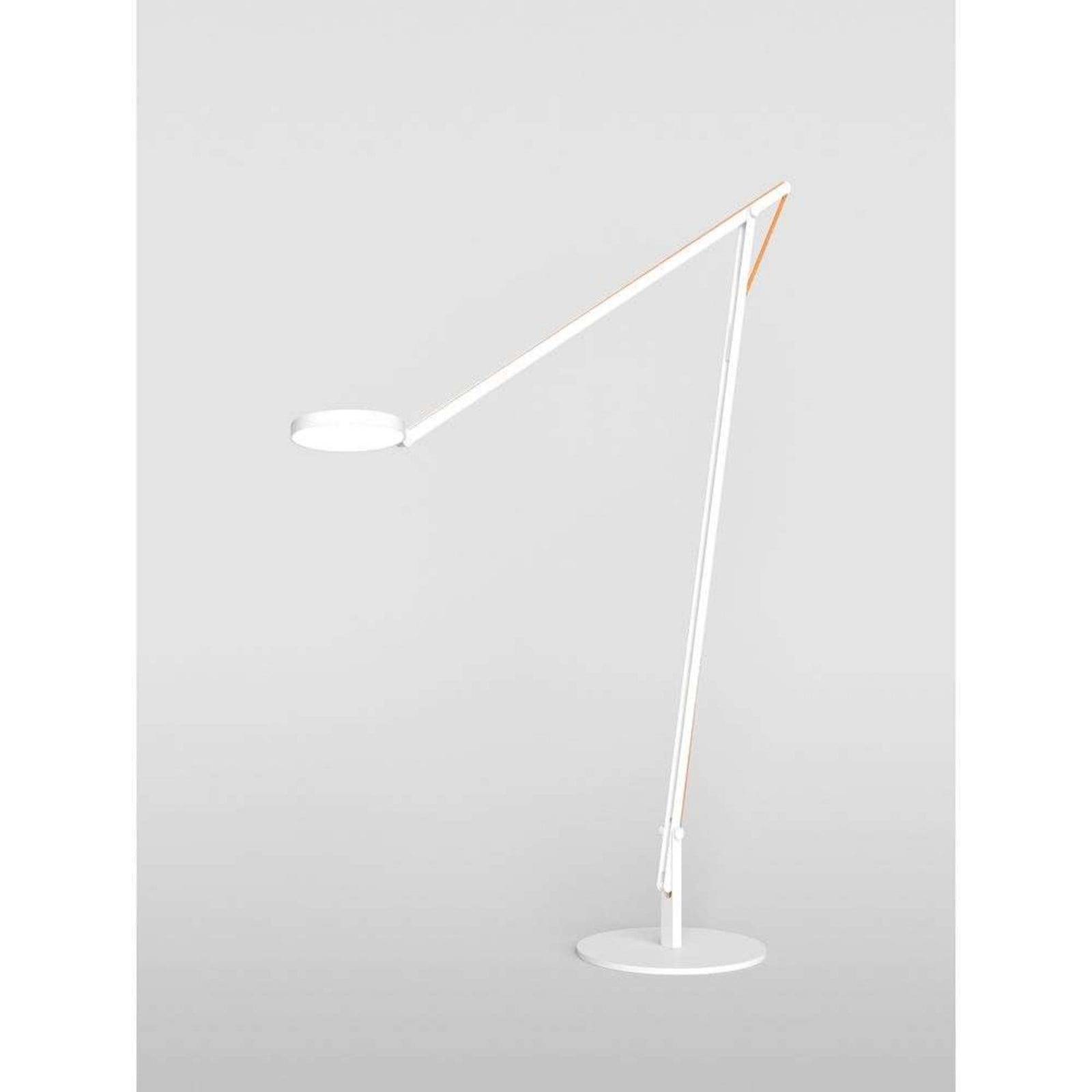 String XL Gulvlampe Matt White/Orange Rotaliana - Stue - Aluminium
