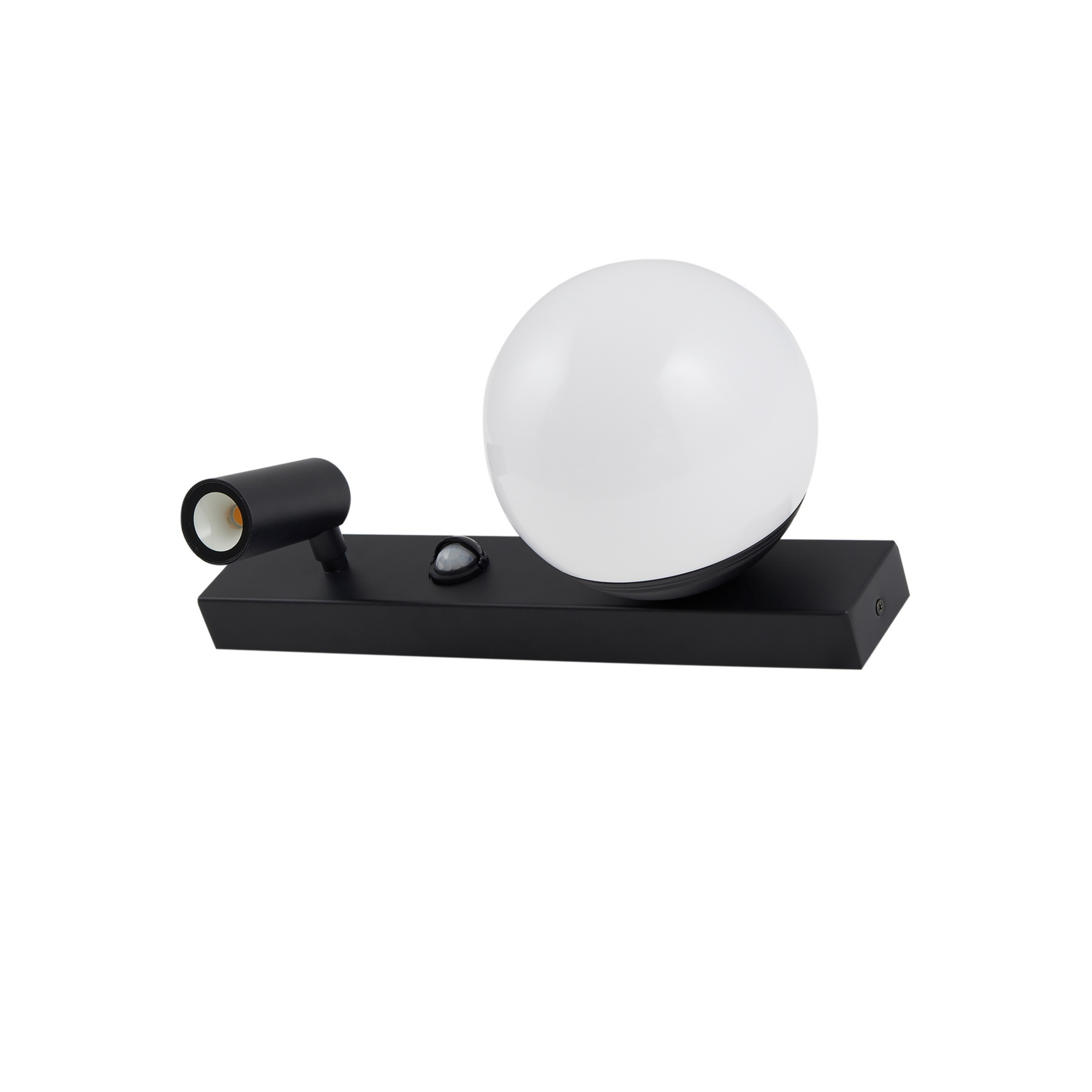 Larcie LED outdoor wall lamp 35 cm, 2-bulb, aluminium, sensor - Lindby
