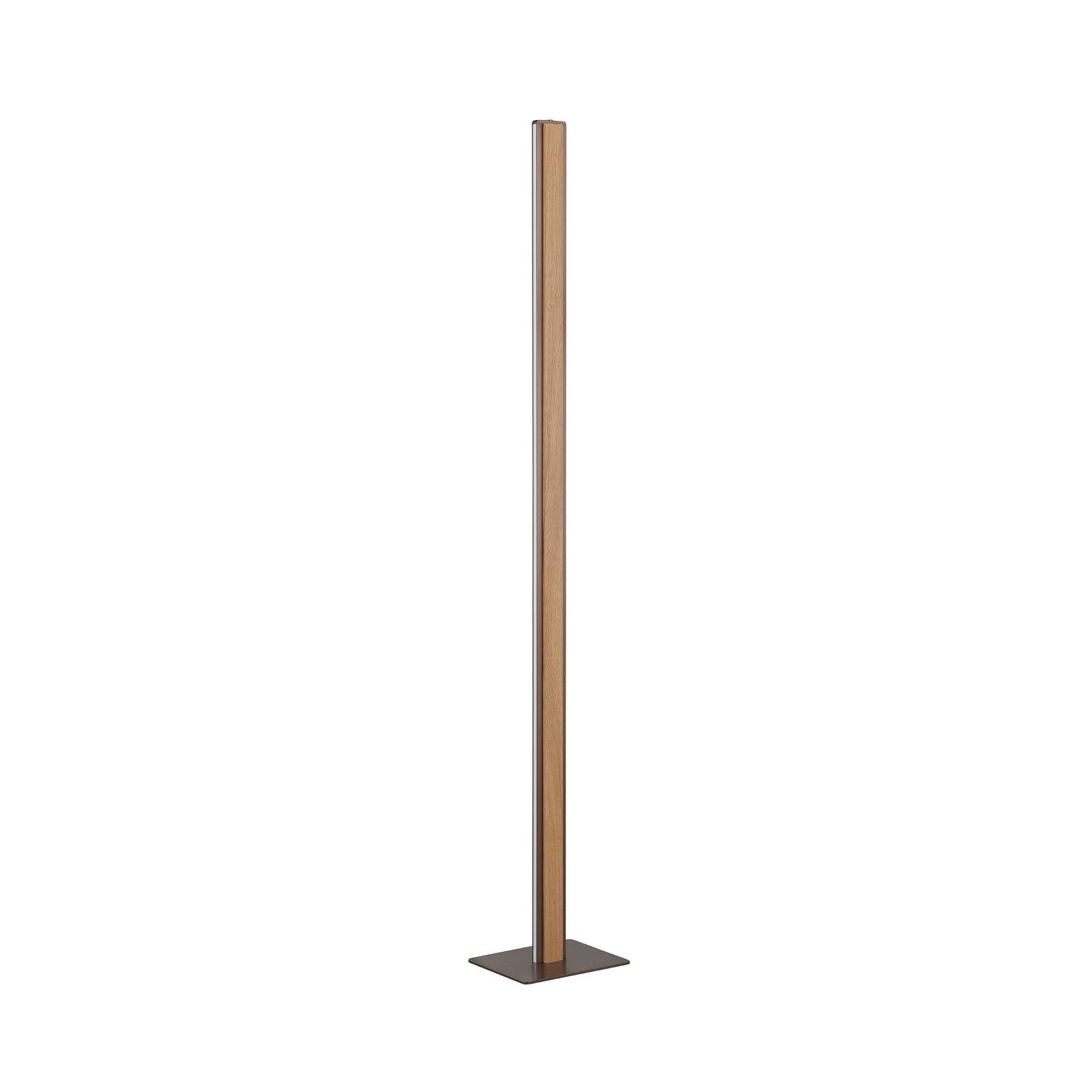 LED-Stehleuchte Arviso, holzfarben, Eiche, Höhe 142 cm, CCT