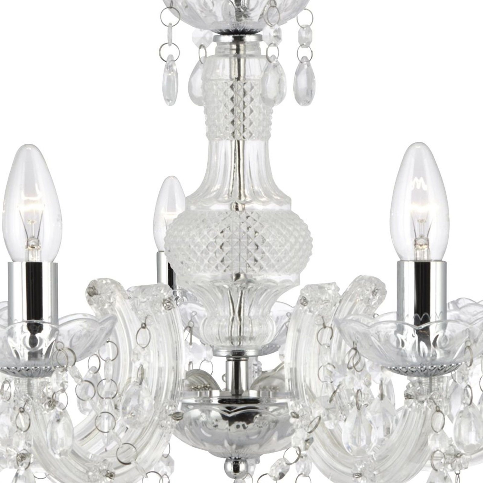 Lustre Marie Therese, transparent, à 5 lampes