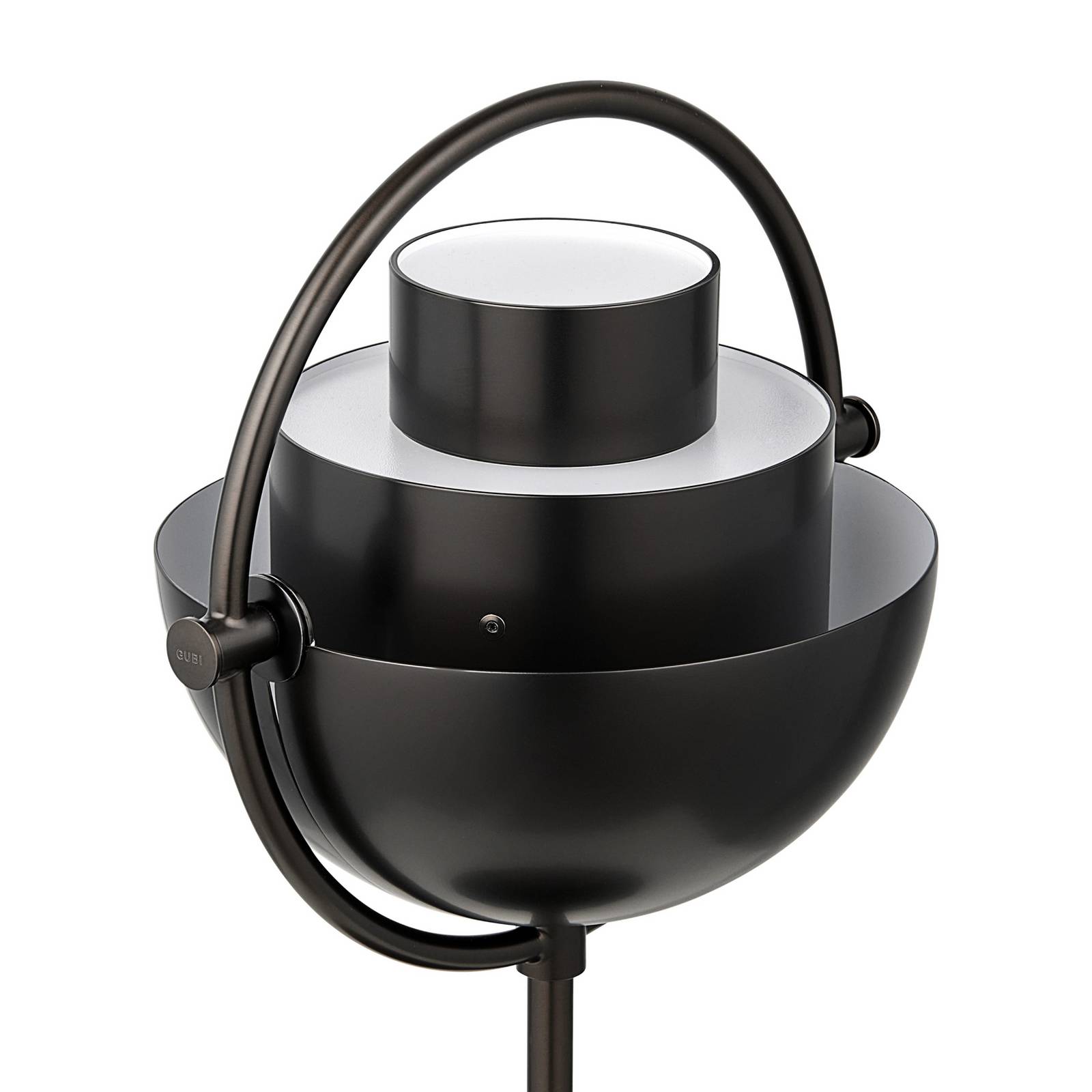 Gubi Akku-Lampa stołowa Multi-Lite, czarna, stal, wysokość 30 cm