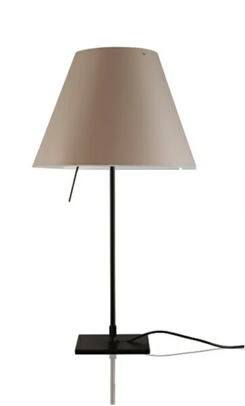 Luceplan - Costanzina Tischleuchte Schwarz/Shaded Stone