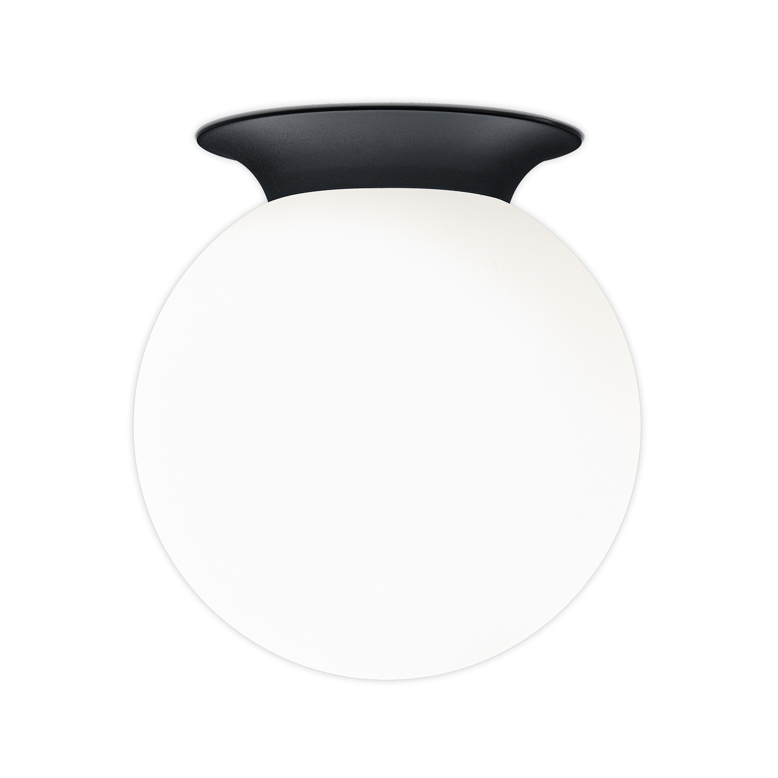 Blob ceiling light, opal glass globe lampshade