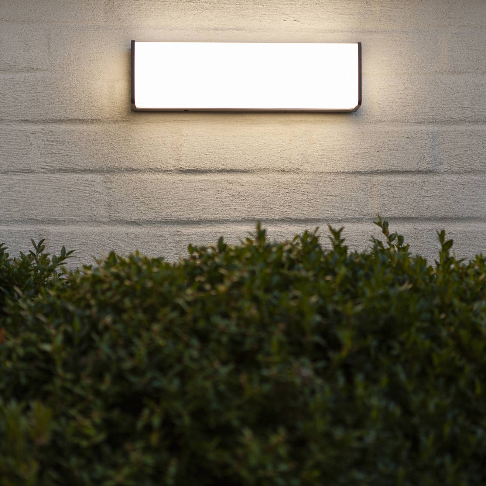 Doblo udendørs LED-væglampe rektangel 35cm 4.000 K