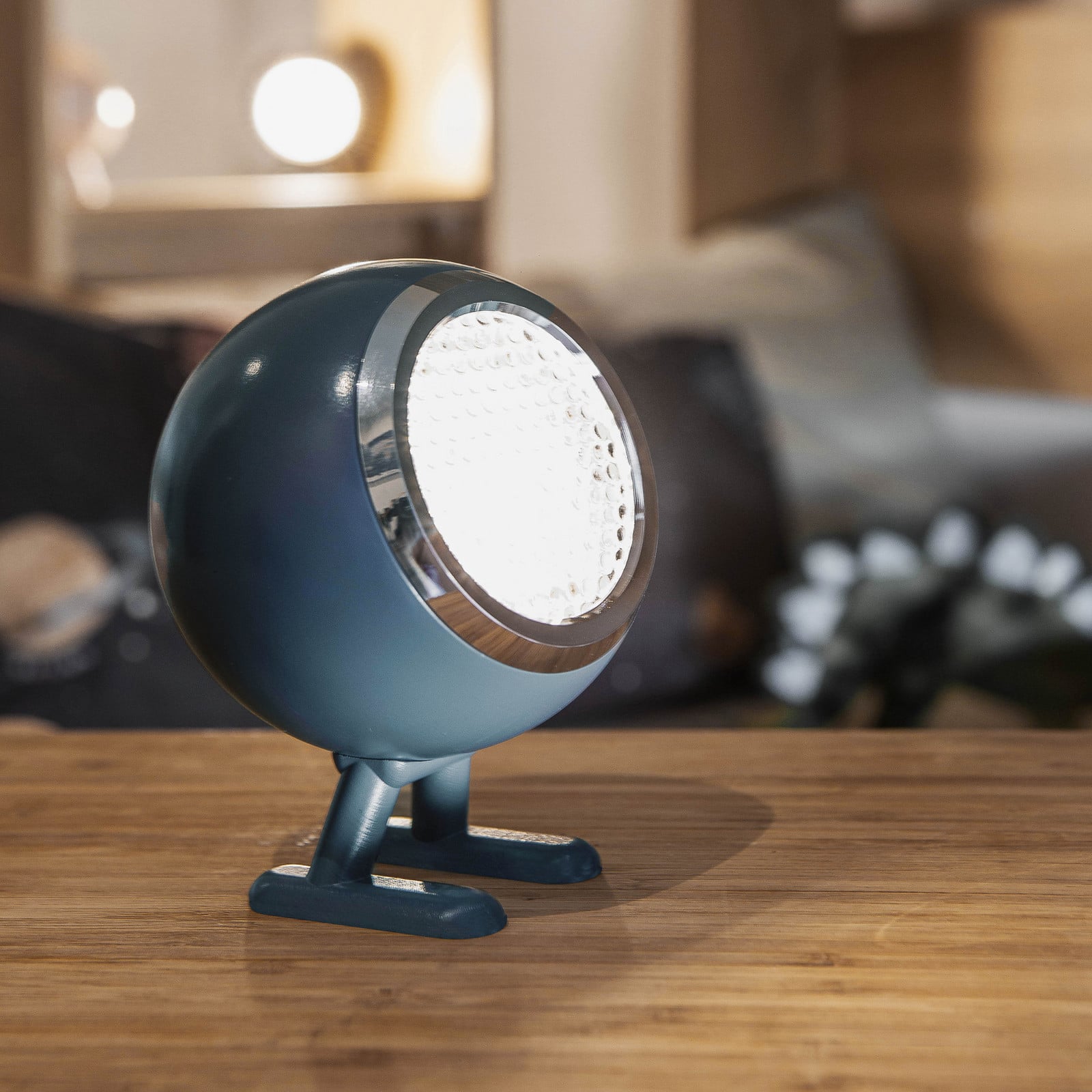Norbitt 1.0 LED-Akkutischlampe blau 3.000 K MR. WATTSON - Wohnzimmer - Modern - Aluminium - Kugel