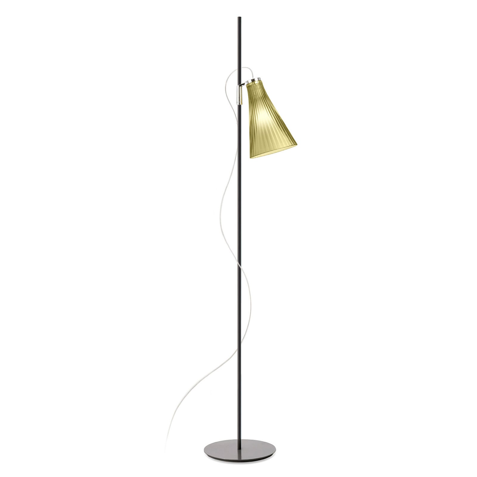 Kartell K-Lux lampadar 1 bec negru/verde - Camera de zi / sufragerie - negru verde - Metal