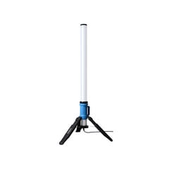 Palo luminoso LED Rath 360° blu/nero 6.500K 180 W