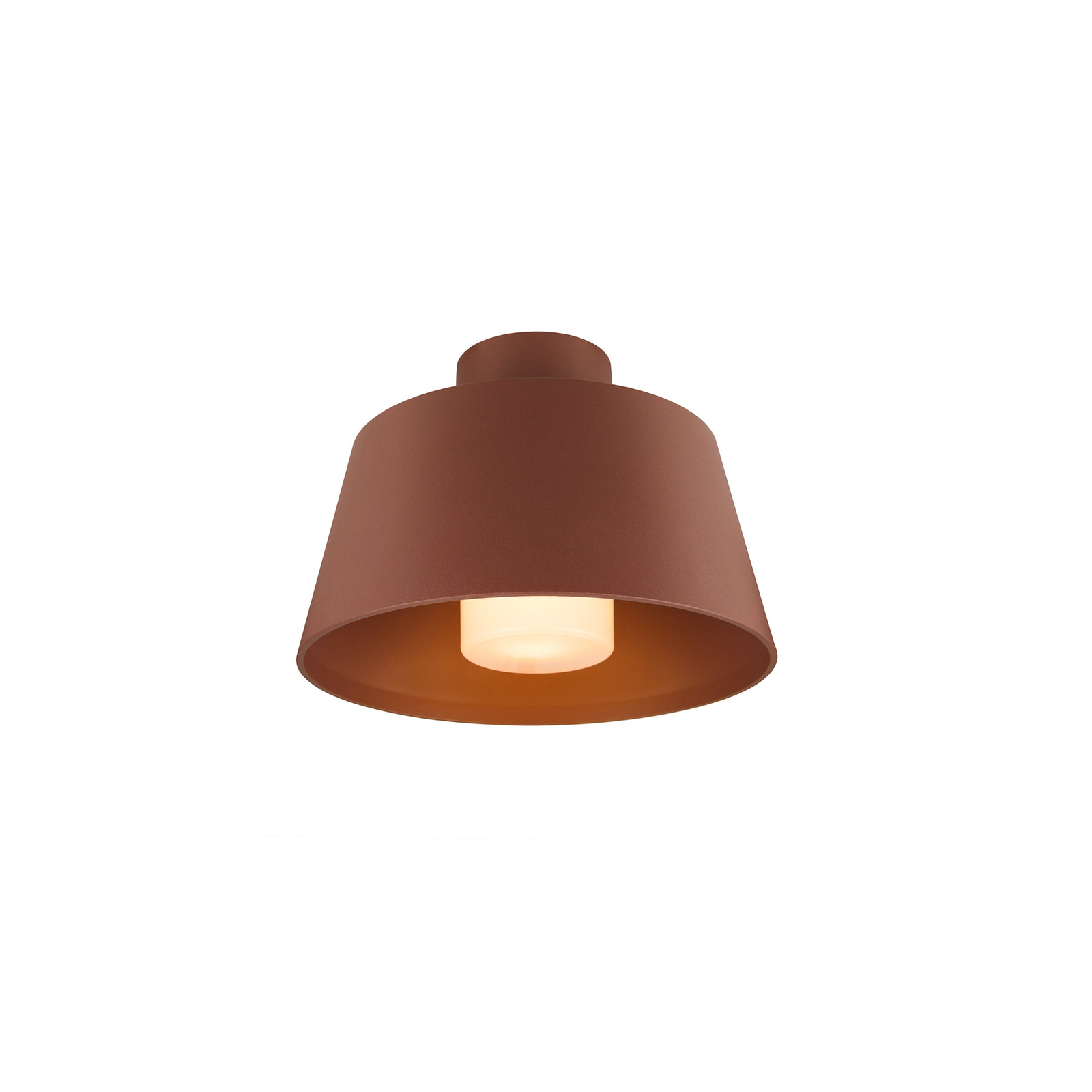 SLV Photoni ceiling lamp, rust-coloured, aluminium, Ø 25 cm