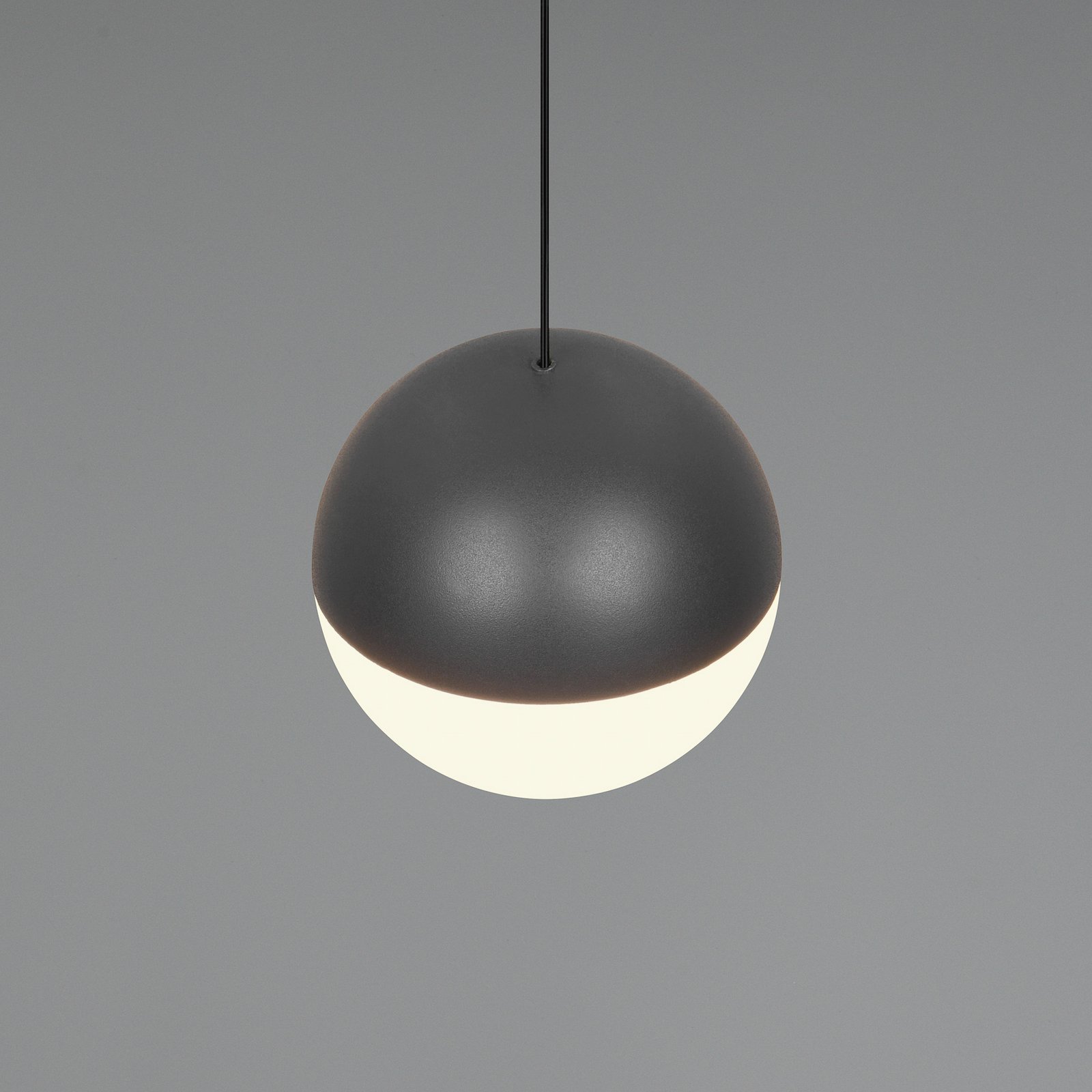 LED závesné svietidlo Senta, antracitová farba, Ø 10 cm, 3 000 K, 1-pl. LED závesné svietidlo Senta, antracitová farba, Ø 10 cm, 3 000 K, 1-pl.