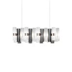 Slamp Suspension LED La Lollo, couleur étain, 100 cm