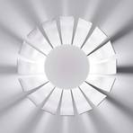 Bijela LED dizajnerska stropna svjetiljka Loto, 27 cm