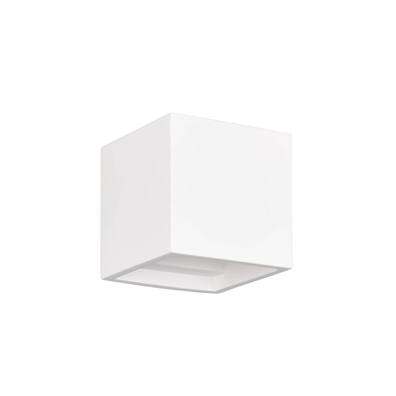 Wandleuchte Dadi, weiß, Breite 11 cm, Gips