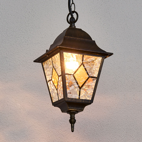 Z witrażami - lampa zewnętrzna JASON