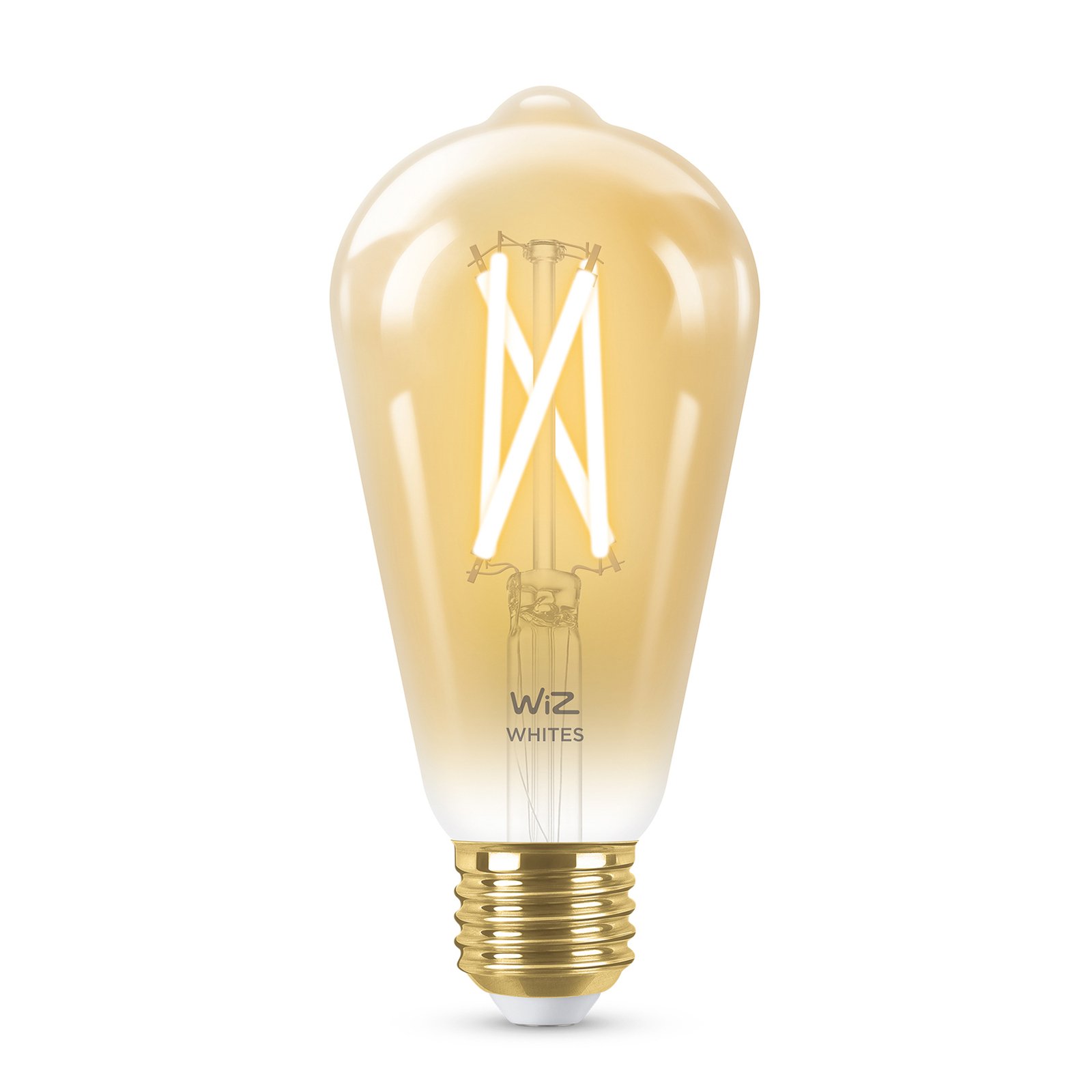 WiZ ST64 lampadina LED E27 7W Edison ambra CCT