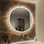 SLV Trukko LED sienas spogulis IP44 CCT melns Ø 80cm