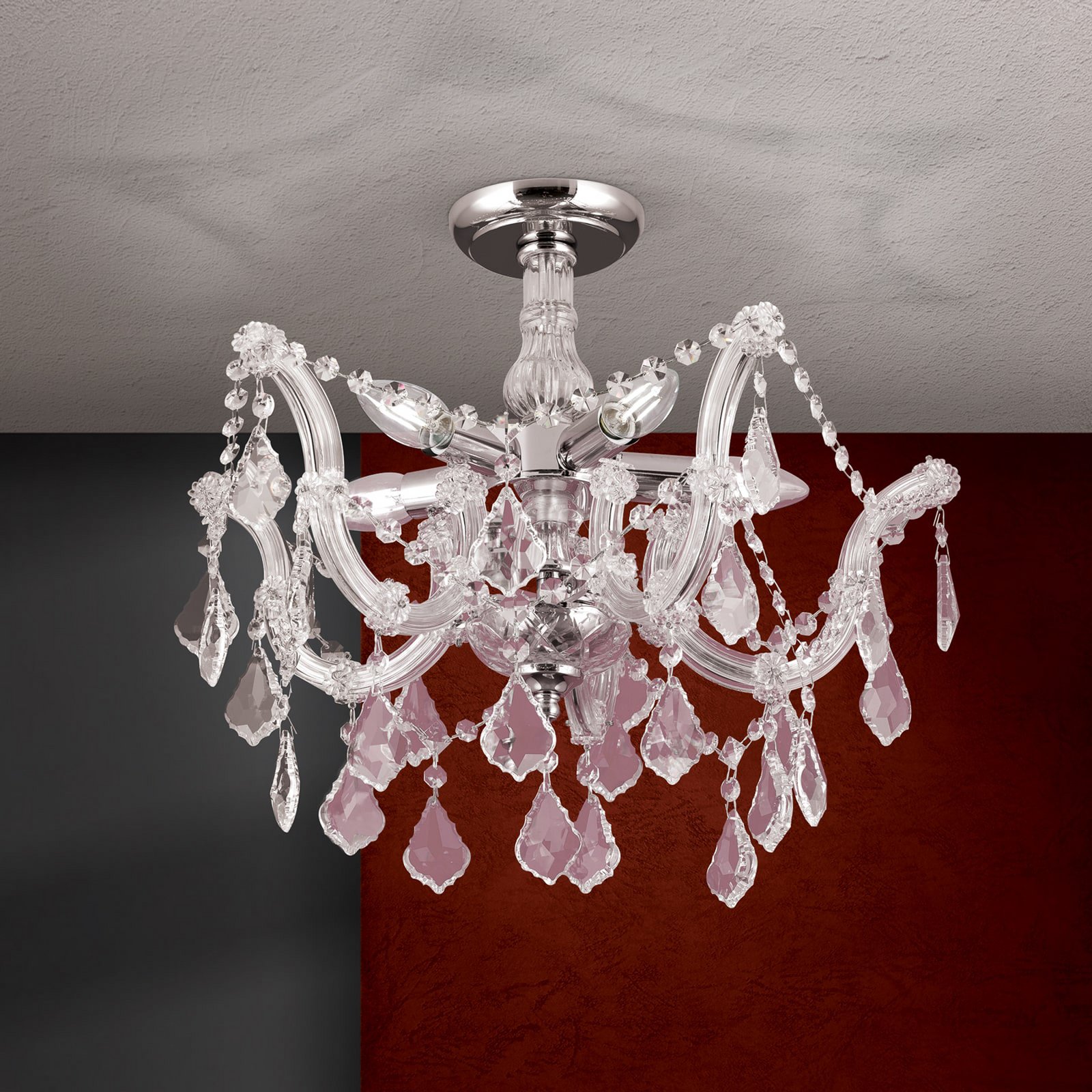 Caroline Crystal Ceiling Chandelier Elegant