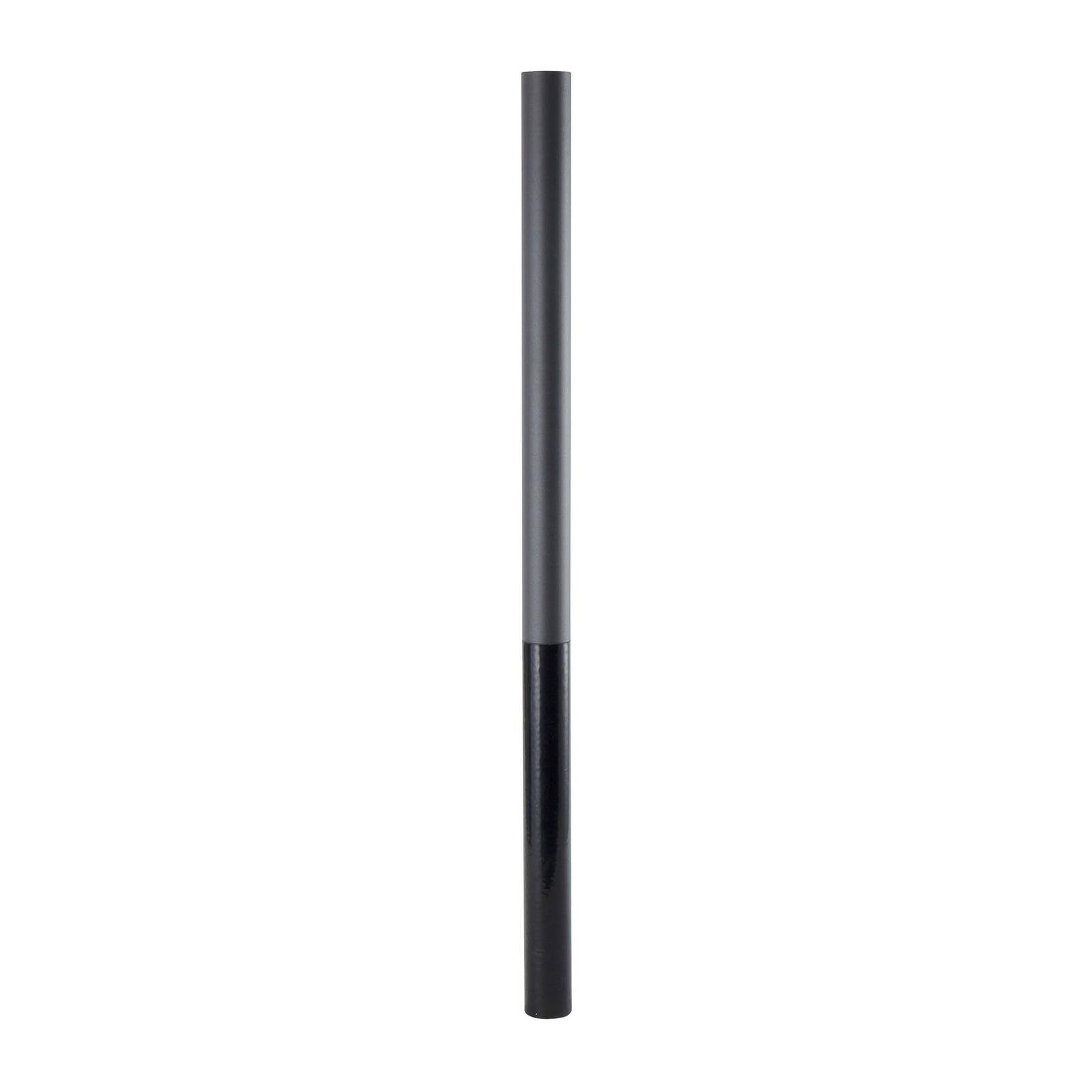 KLEWE Mast für Solarleuchten, anthrazit, Höhe 250 cm, Alu
