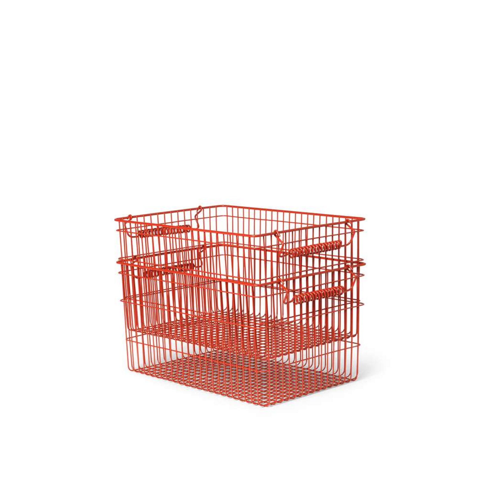 Cala Stackable Baskets Set of 2 Poppy Červená - ferm LIVING