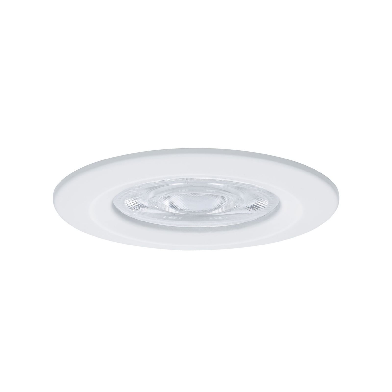 Paulmann indbygningslampe NOVA, hvid, Ø 8 cm, fast, 4.000 K
