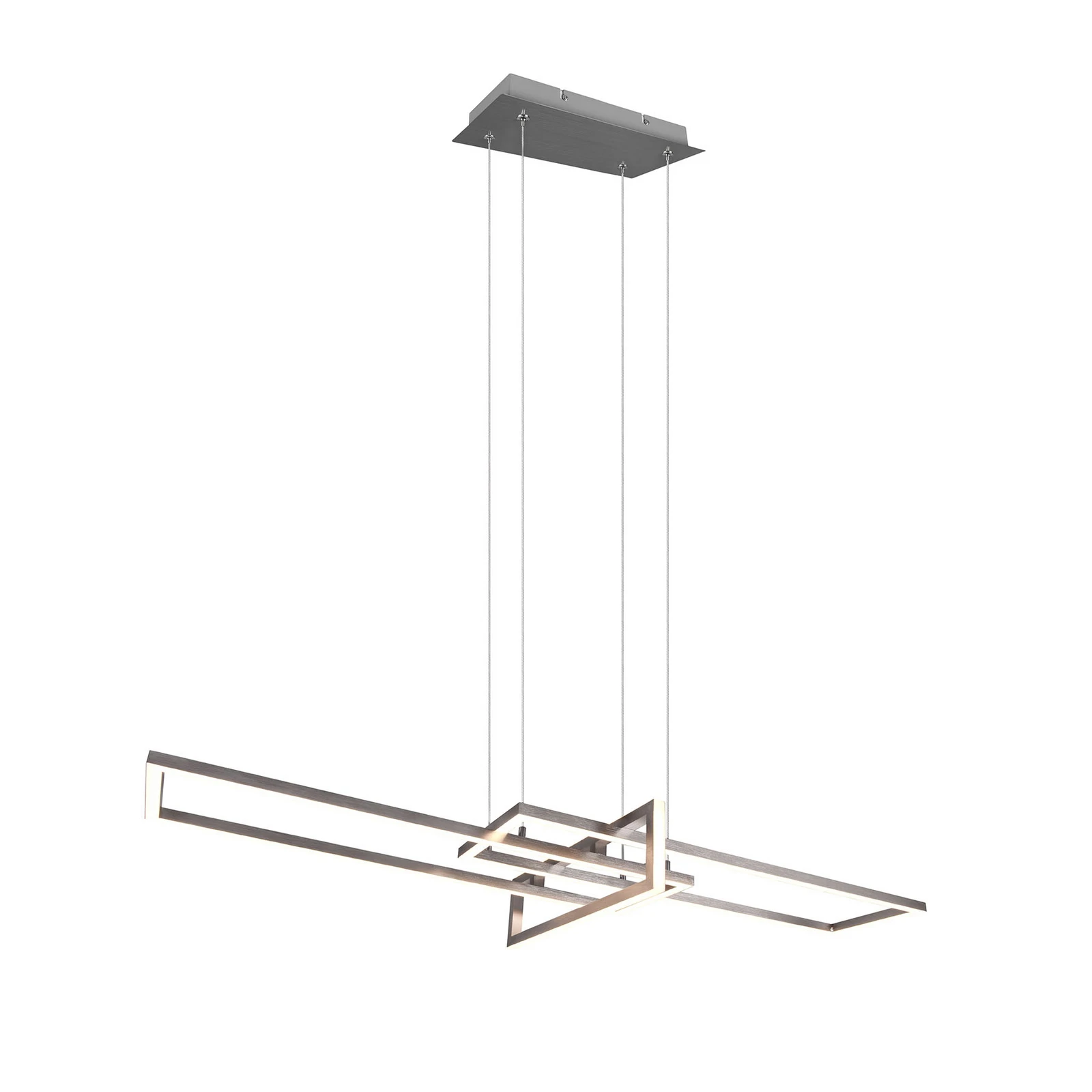 Suspension LED Salinas 3 000 K, nickel mat