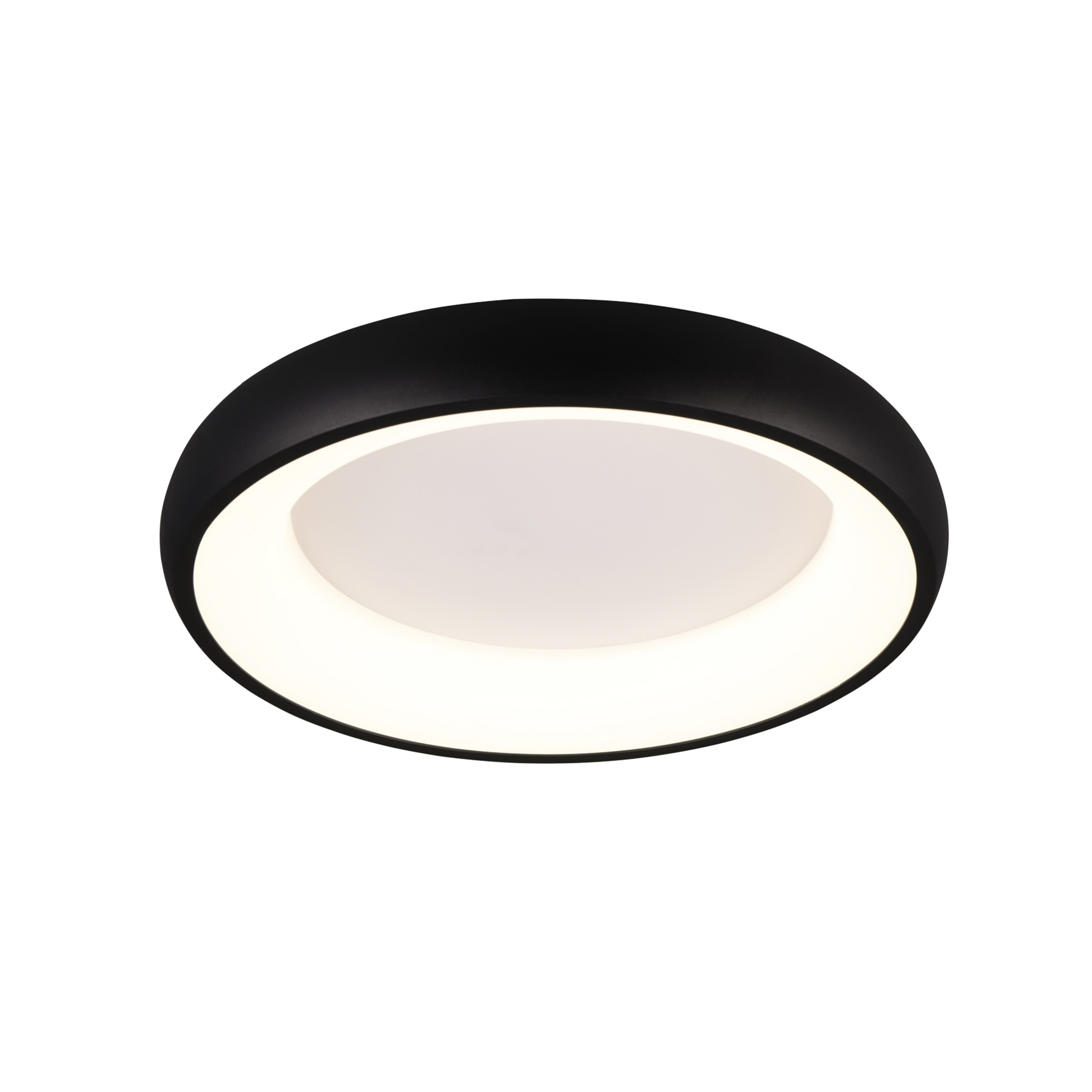 Loftlampe Cardona, Ø 46,5 cm, mat sort, metal CCT