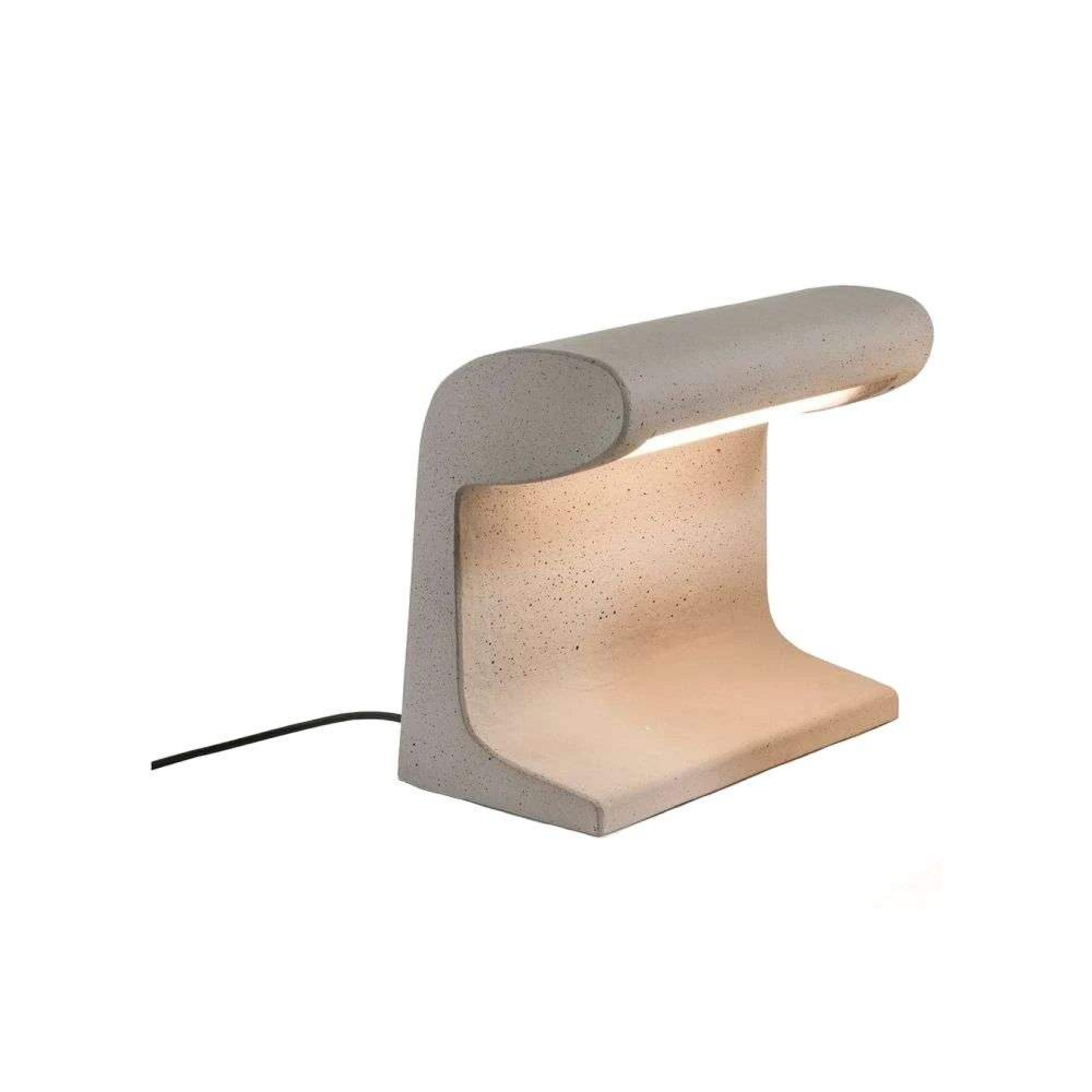 Candeeiro de mesa Borne Béton Petite, 3000K, cinzento - Nemo Lighting