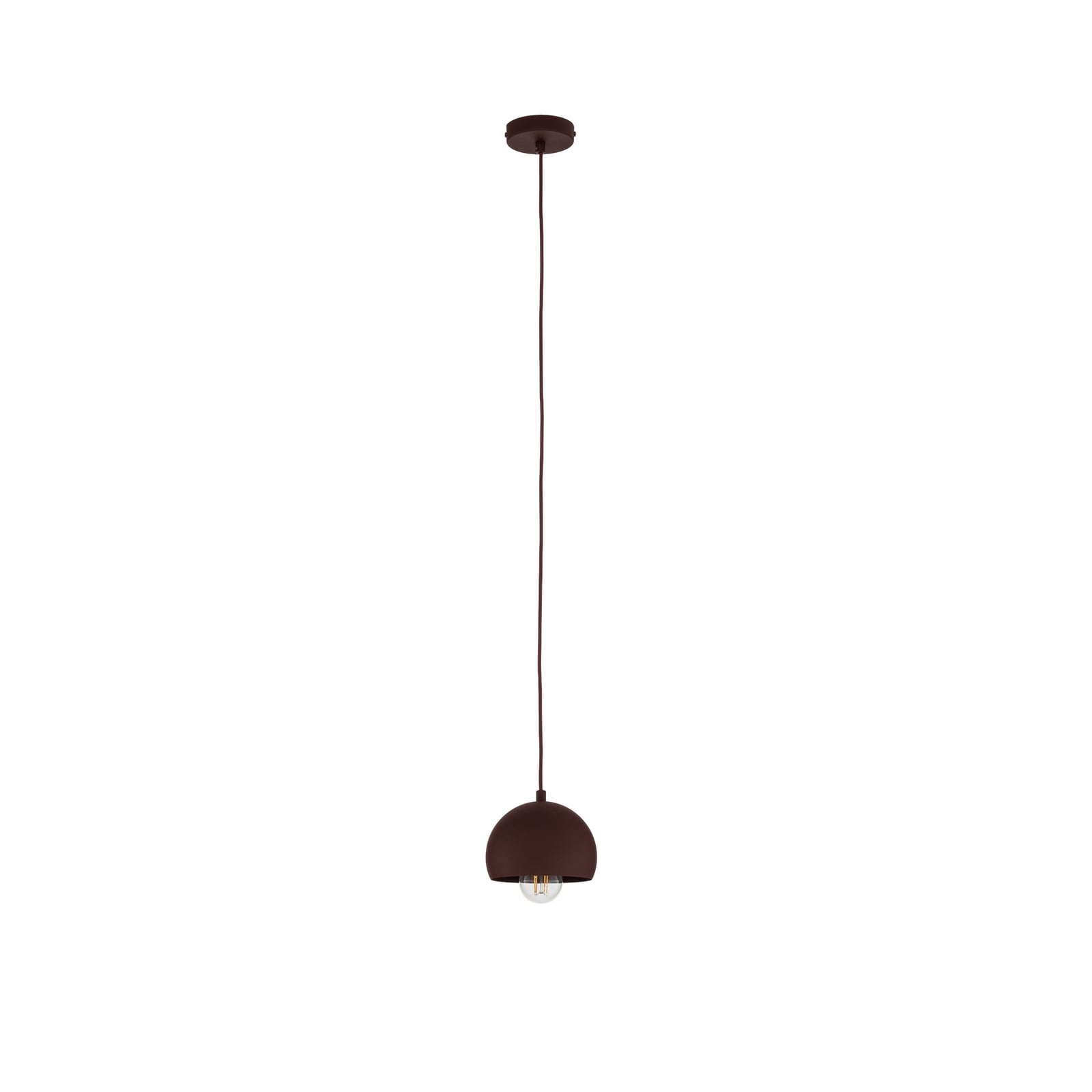 Sool hanging light, dark red, Ø 15 cm, 1-bulb, metal, E27 Sool hanging light, dark red, Ø 15 cm, 1-bulb, metal, E27