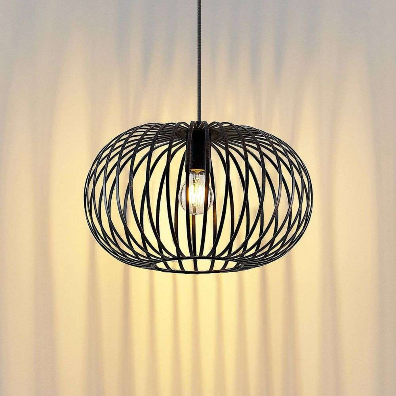 Rosalea Függőlámpa Black/Copper - Lindby