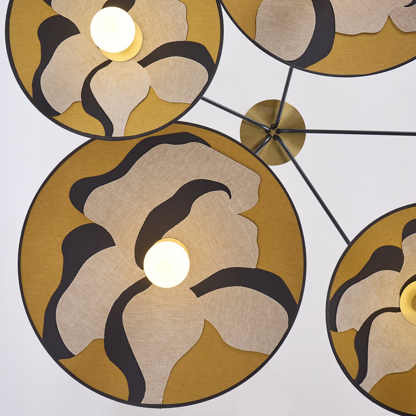 MARKET SET riputatav lamp Sonia Laudet, nostalgic curry, 5-fl.