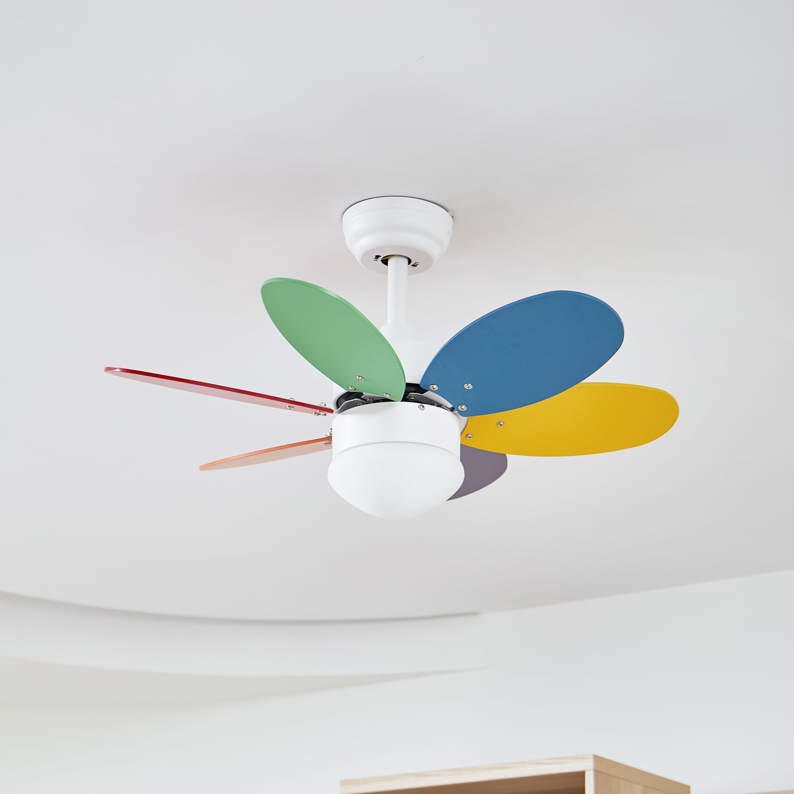 Ventilateur de plafond Litur avec éclairage, silencieux, Ø 77 cm, E27 - Lindby