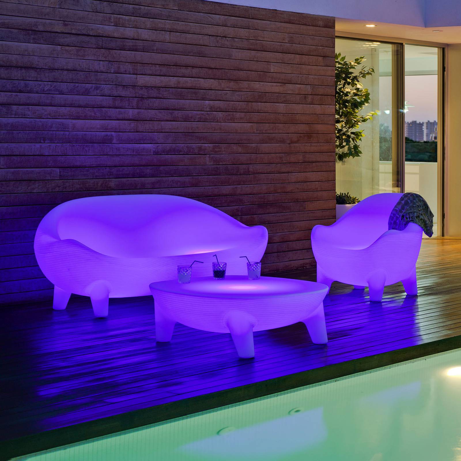 Newgarden Aruba fotel LED solarny + akumulator
