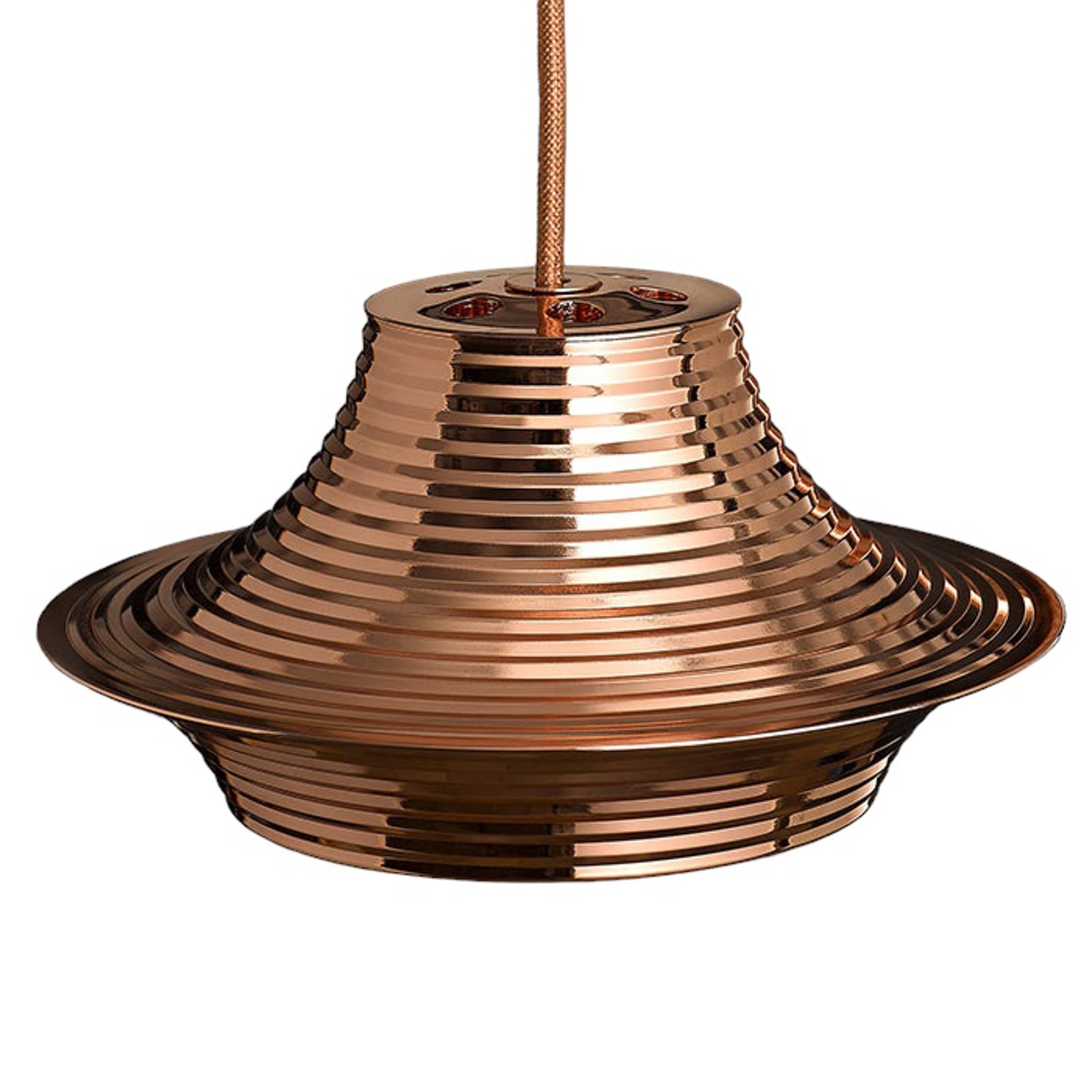 Bover Tibeta 03 - LED hanging lamp in copper