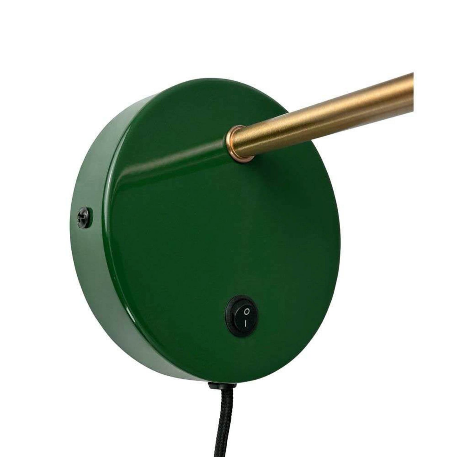 Dyberg Larsen vegglampe Ocean, mørkegrønn, utstikk 30 cm