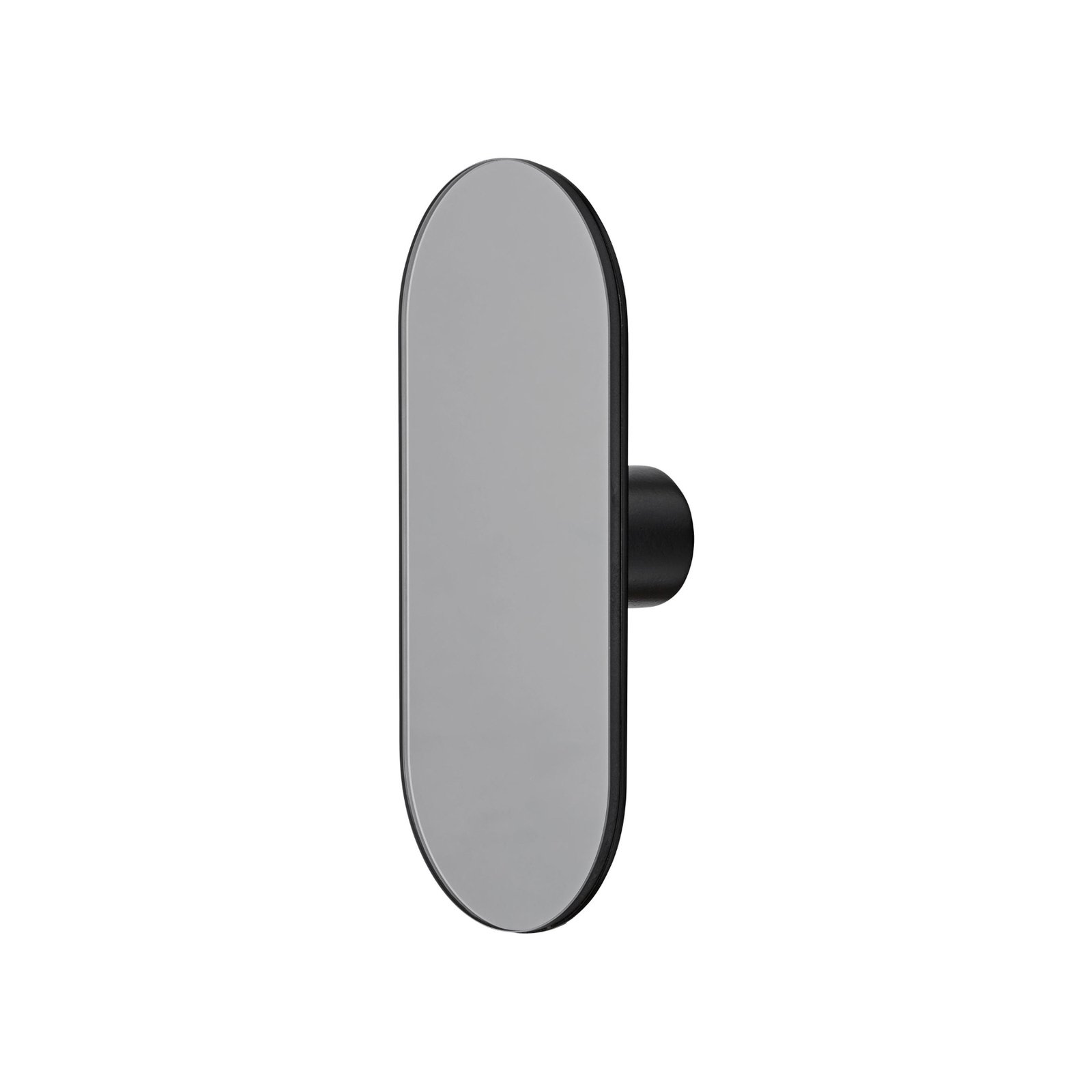 AYTM Wall hook Ovali, mirror, black, glass, wood, steel