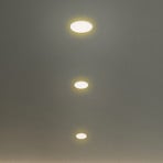 LED recessed spotlight Plat, white, round