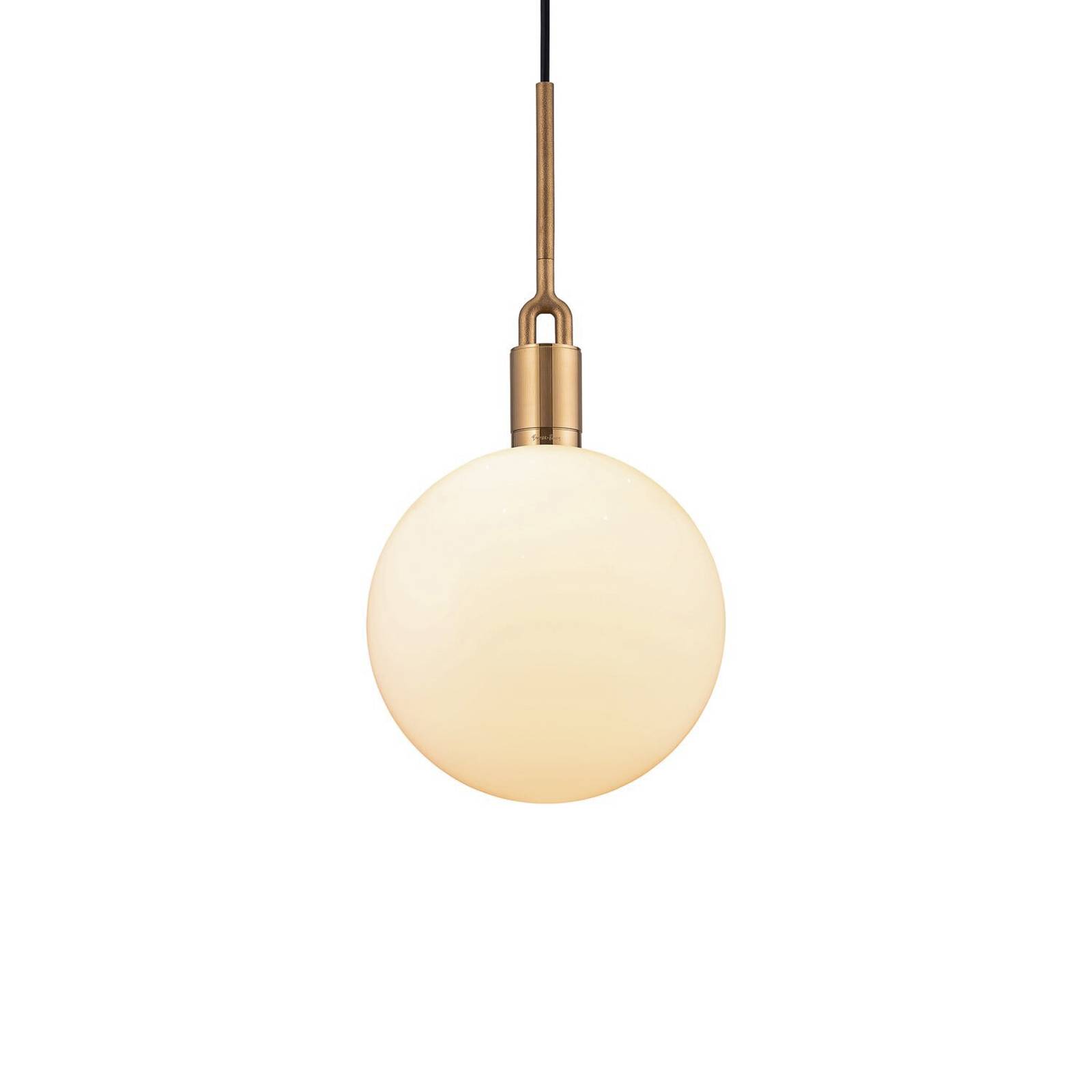 Buster + Punch Forked pendant Ø 29 cm brass/opal, for Living / Dining Room, brass, glass, E27, 7.5 W, H: 28.8 cm