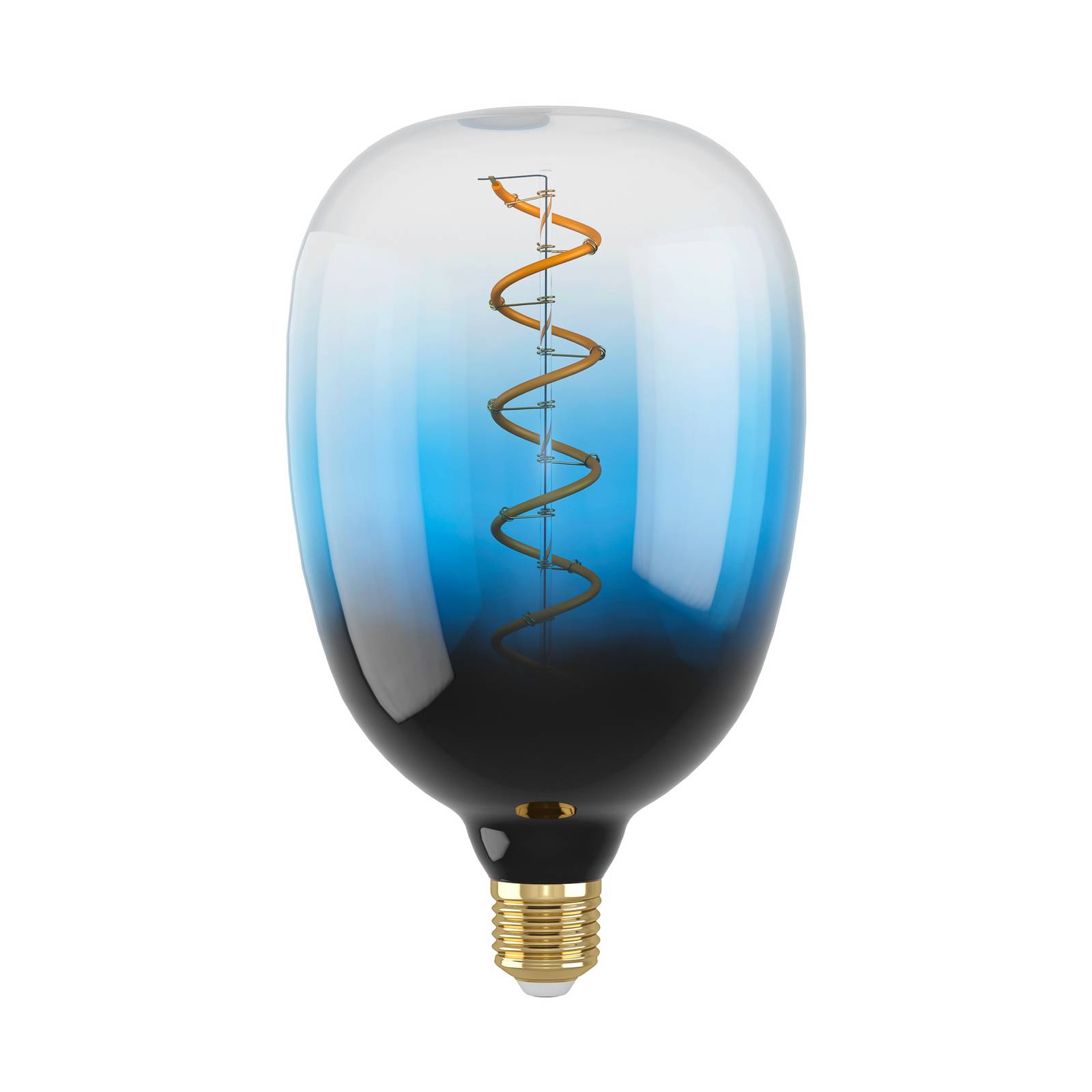 LED-Lampe E27 4W T120 2.000K Filament blau dim
