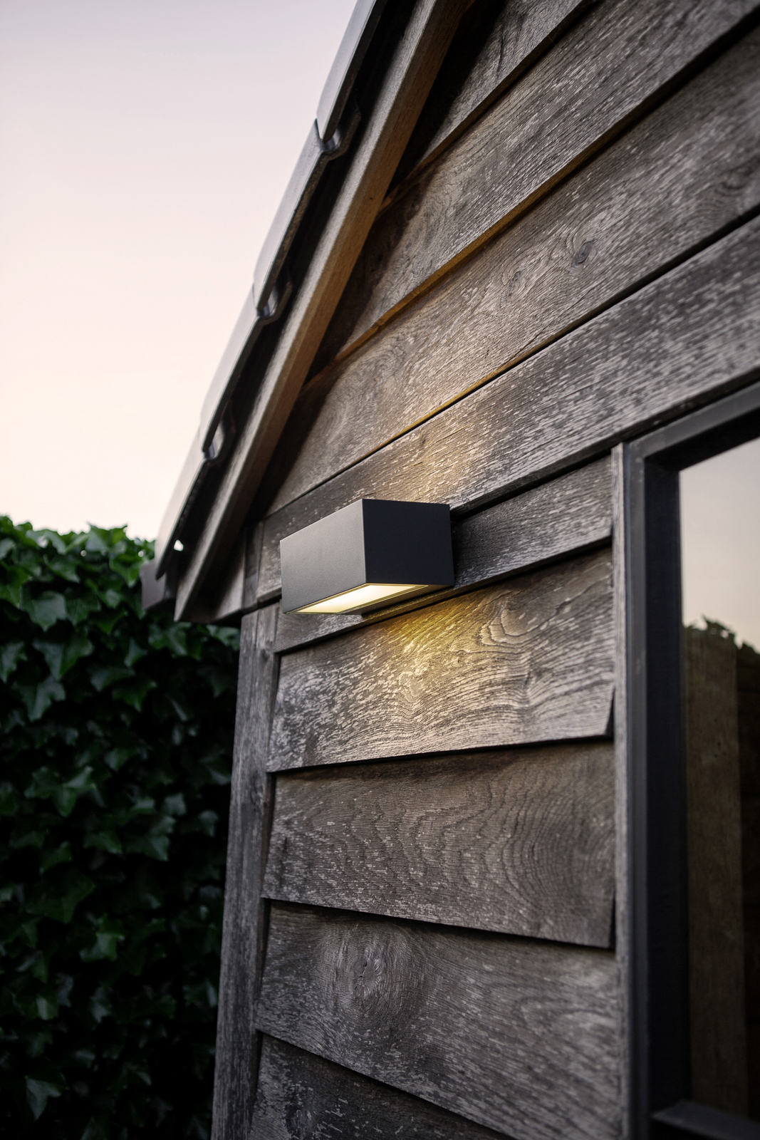 Aplique LED exterior Gemini 22cm 3.000K antracita