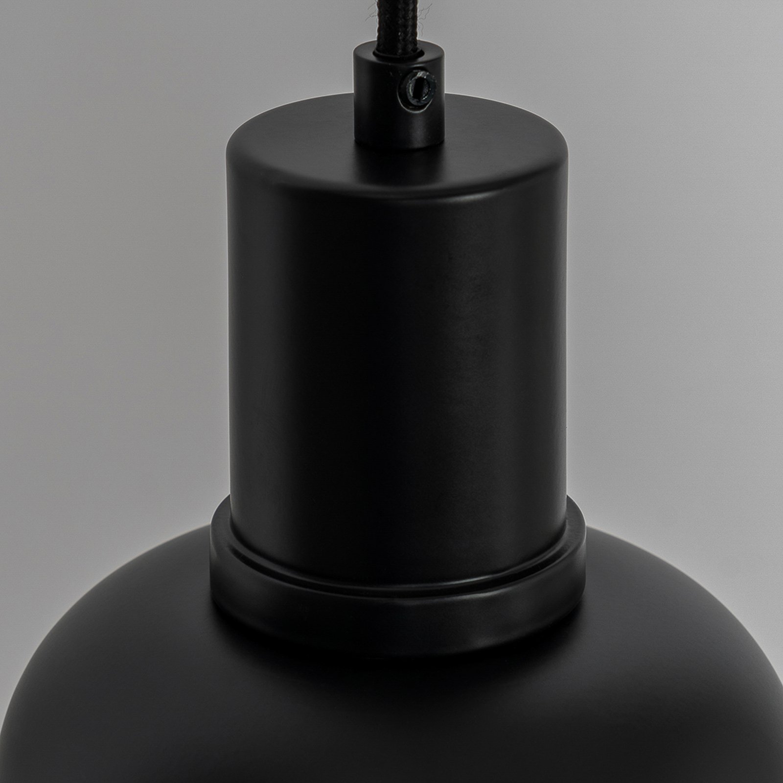 Lucande Servan suspension, noire, à une lampe