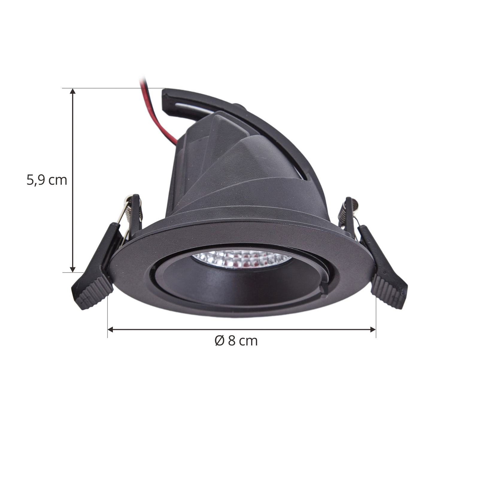 Arcchio Harcos downlight LED, noir, Ø 11 cm, 4.000K Arcchio Harcos downlight LED, noir, Ø 11 cm, 4.000K