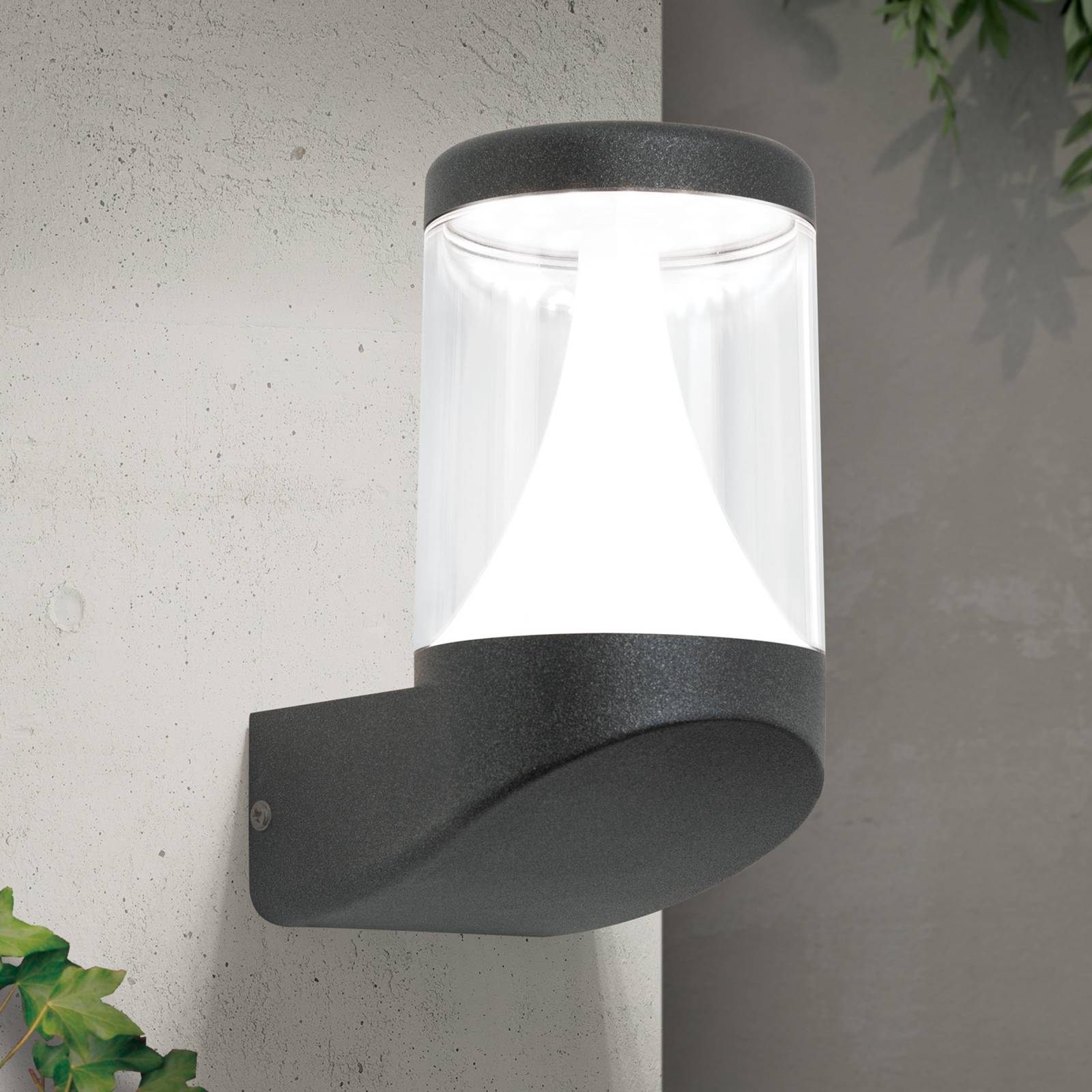 Utendørs LED-vegglampe Midnight anti-UV-spreder