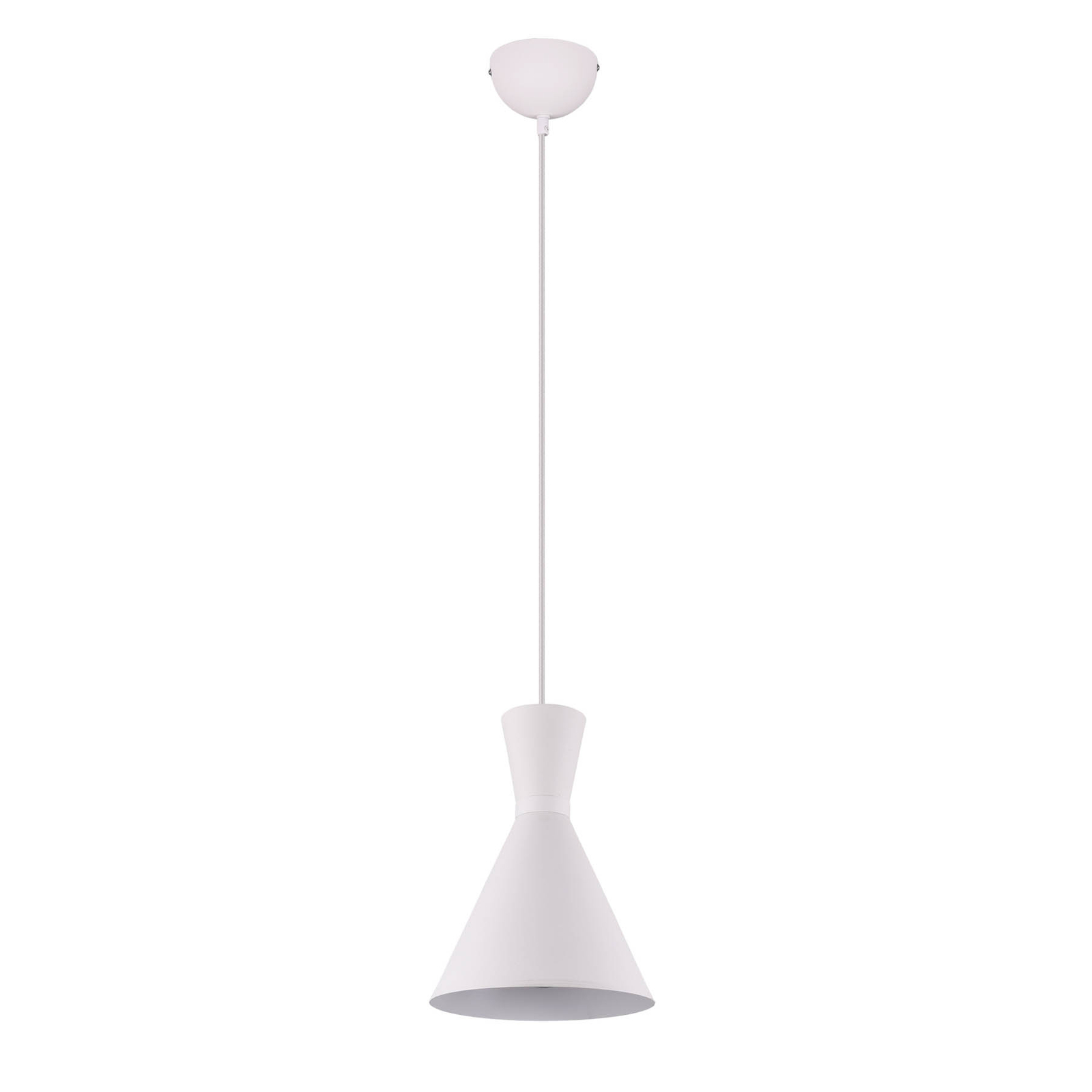 Hanglamp Enzo, 1-lamp, Ø 20 cm, wit
