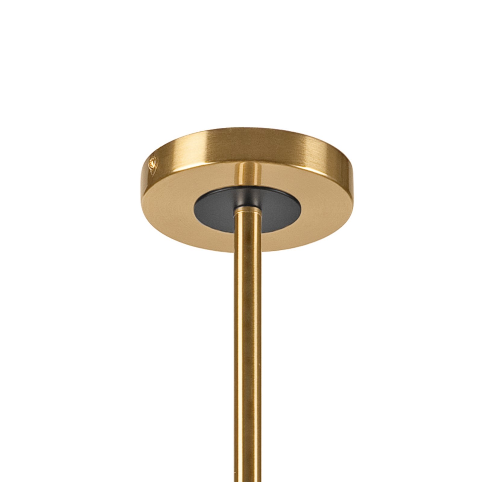 Natalia ceiling lamp, gold-coloured, Ø 68 cm, glass, 8-bulb, E14
