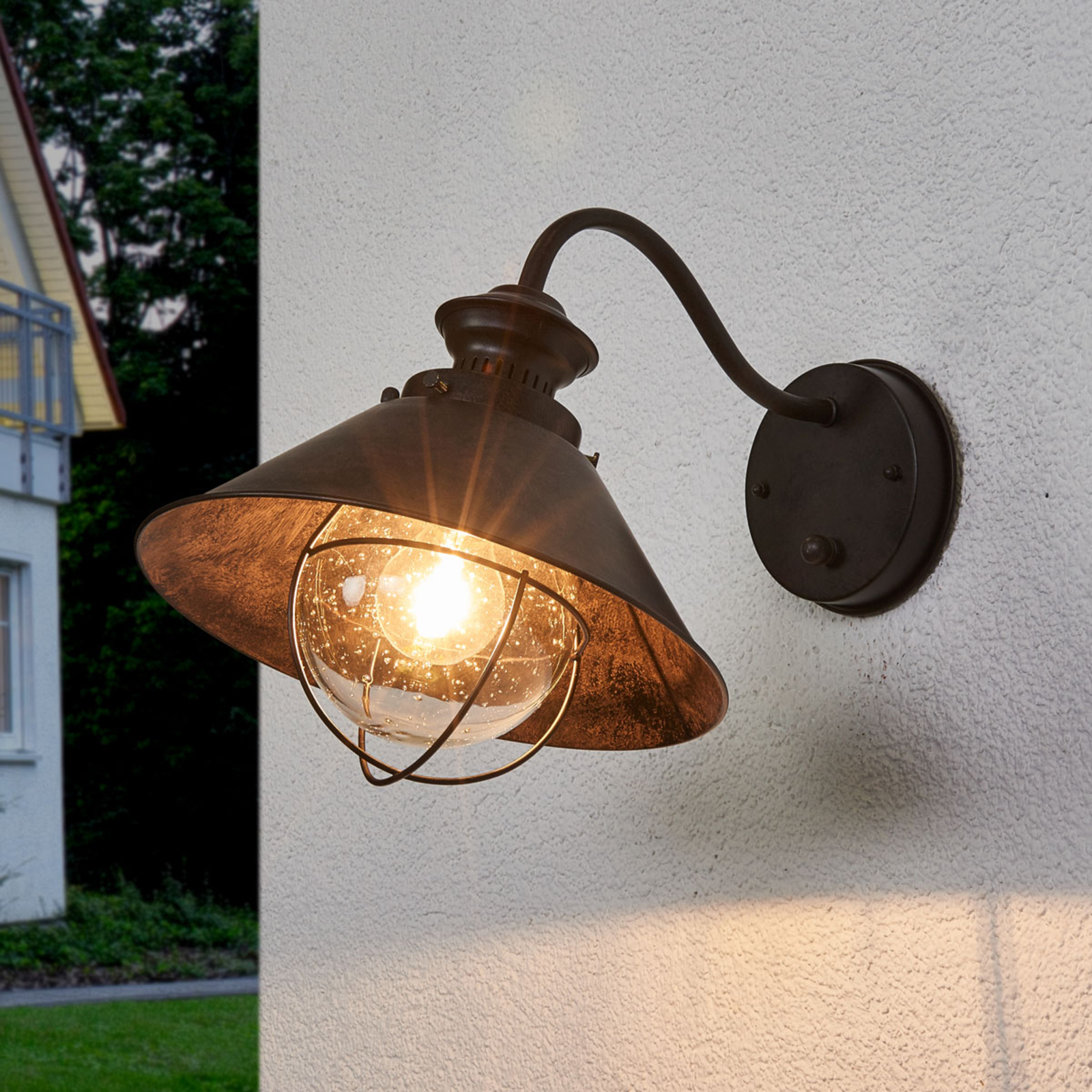 Stier Doordeweekse dagen etiket Rustieke outdoor wandlamp Nautica | Lampen24.nl