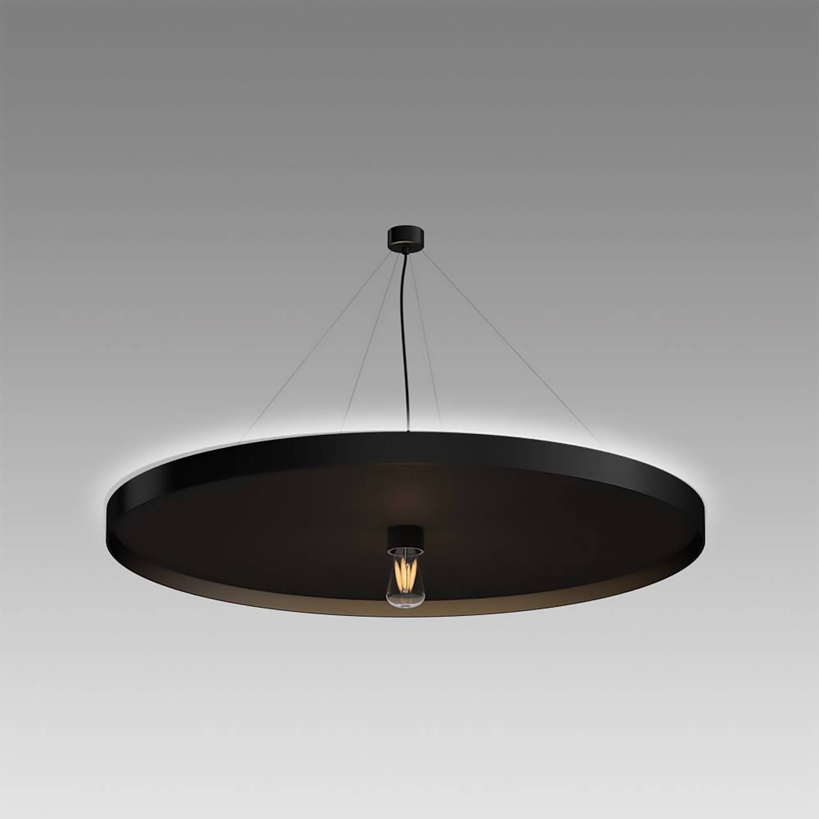 Image of LED-Works Austria LEDWORKS Sono-LED Round E27 suspension cadre noir 